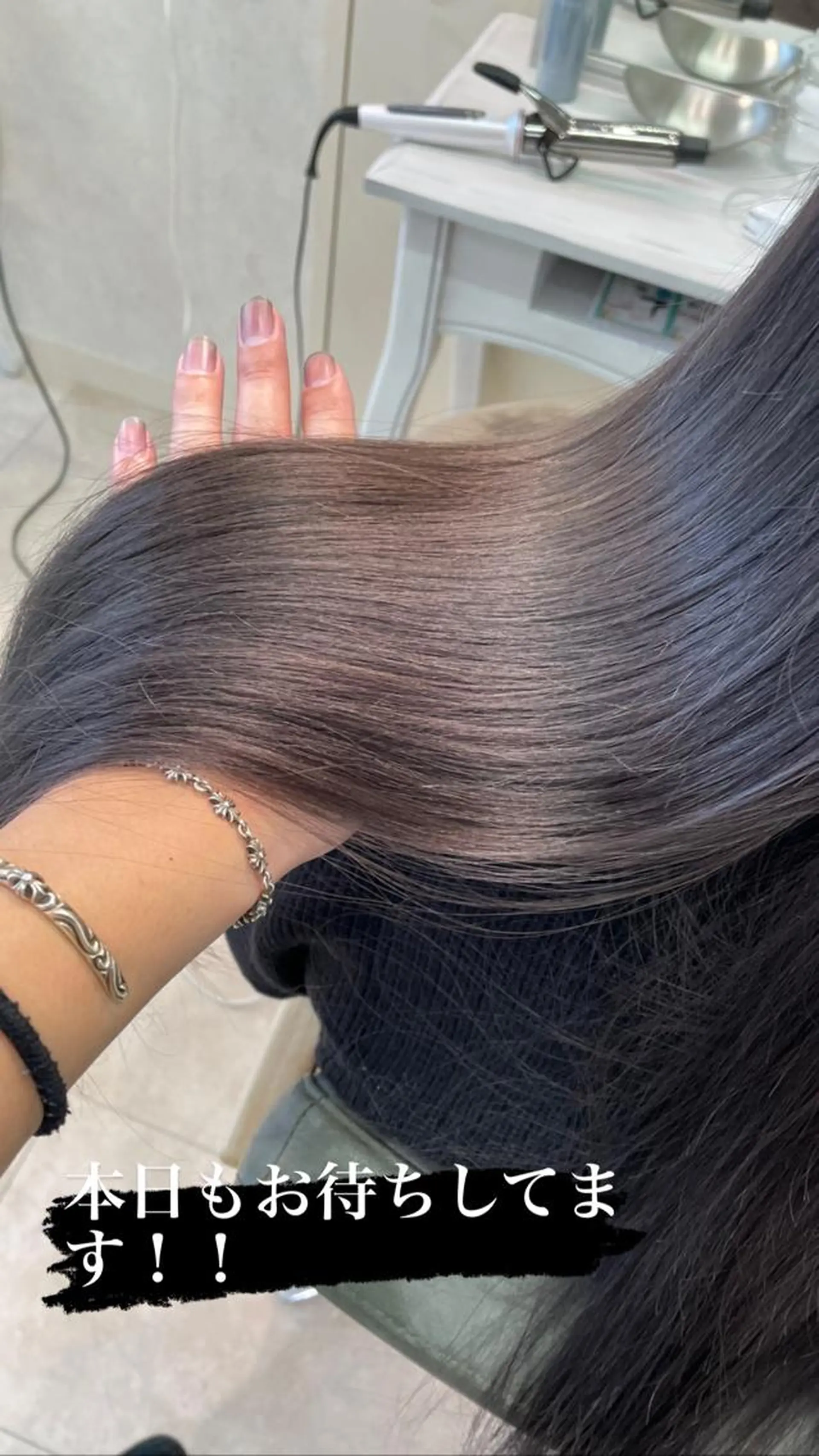 ミディアム カラー ヘアアレンジ ブリーチ ケアブリーチ ダブルカラー グレージュ イルミナカラー ヘアカラー トリートメント 髪質改善×ハイトーン 中田啄也のヘアスタイル