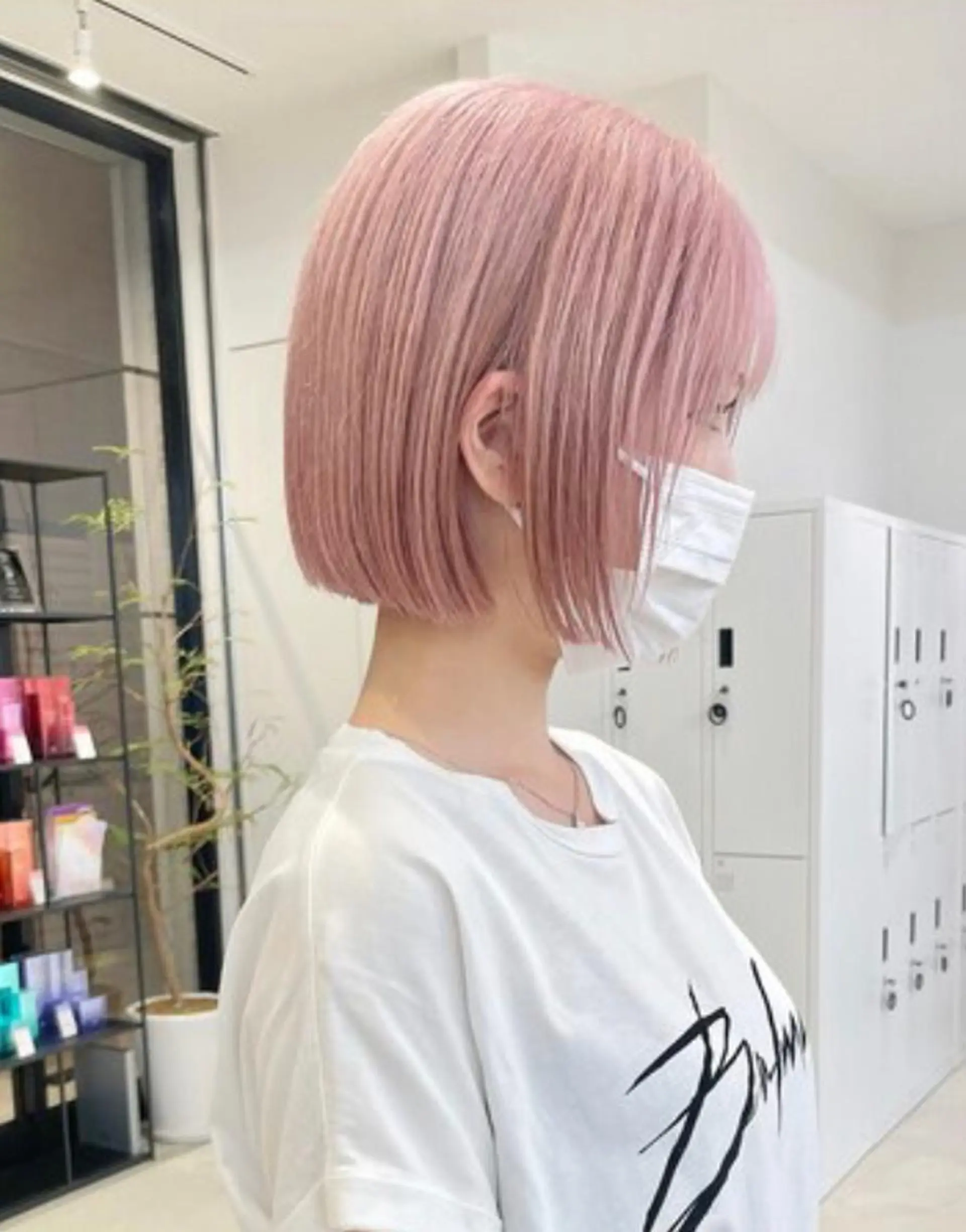 ミディアム カラー パーマ ヘアアレンジ ベージュカラー 透明感カラー ピンクカラー ピンクベージュ sand横浜所属・今だけ無料横浜 カット特化/徹平のヘアスタイル
