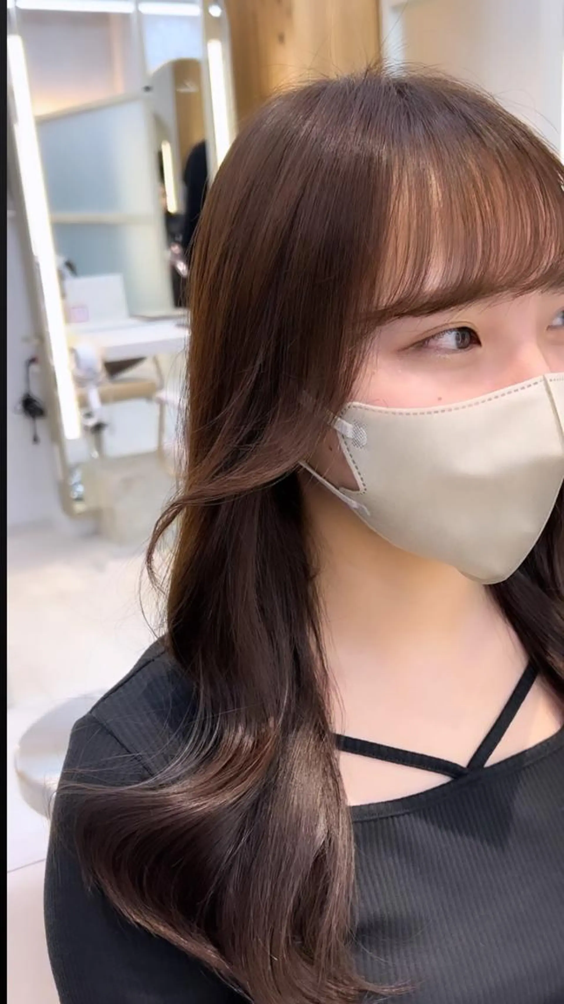 ロング レイヤーカット/ 顔まわり/アオイのヘアスタイル