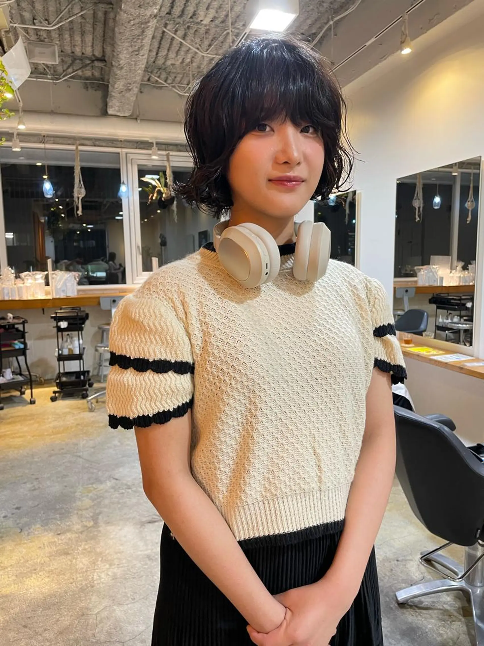 ショート カラー パーマ ボブ カット パーマ トリートメント レイヤー／似合わせ TAKUYAのヘアスタイル