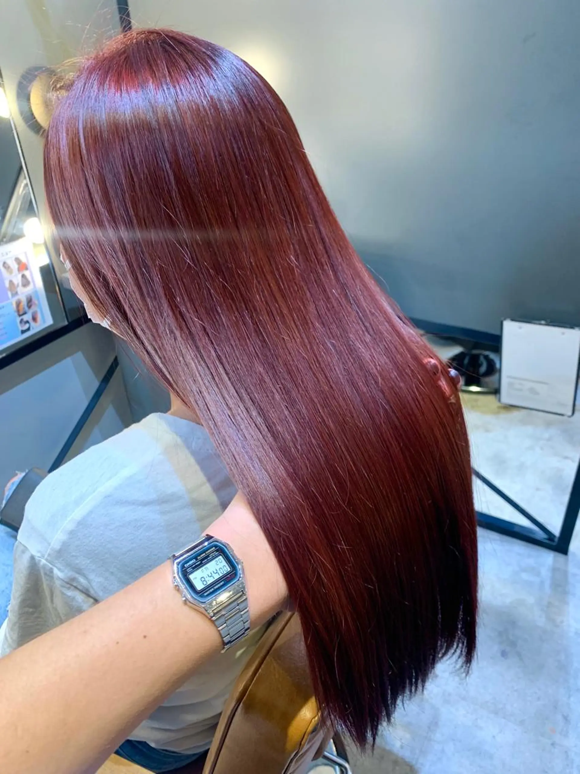 ロング トリートメント 酸性ストレート/ブリ ーチなし/中村 匠のヘアスタイル