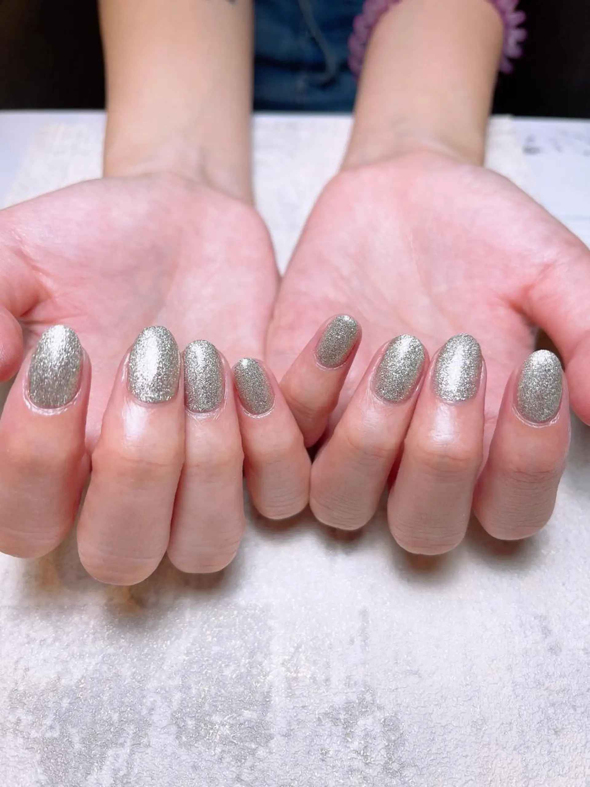 ネイル オーロラネイル ジェルネイル ラメ(グリッター) マグネットネイル ミラーネイル nailsalon mur.のネイルデザイン