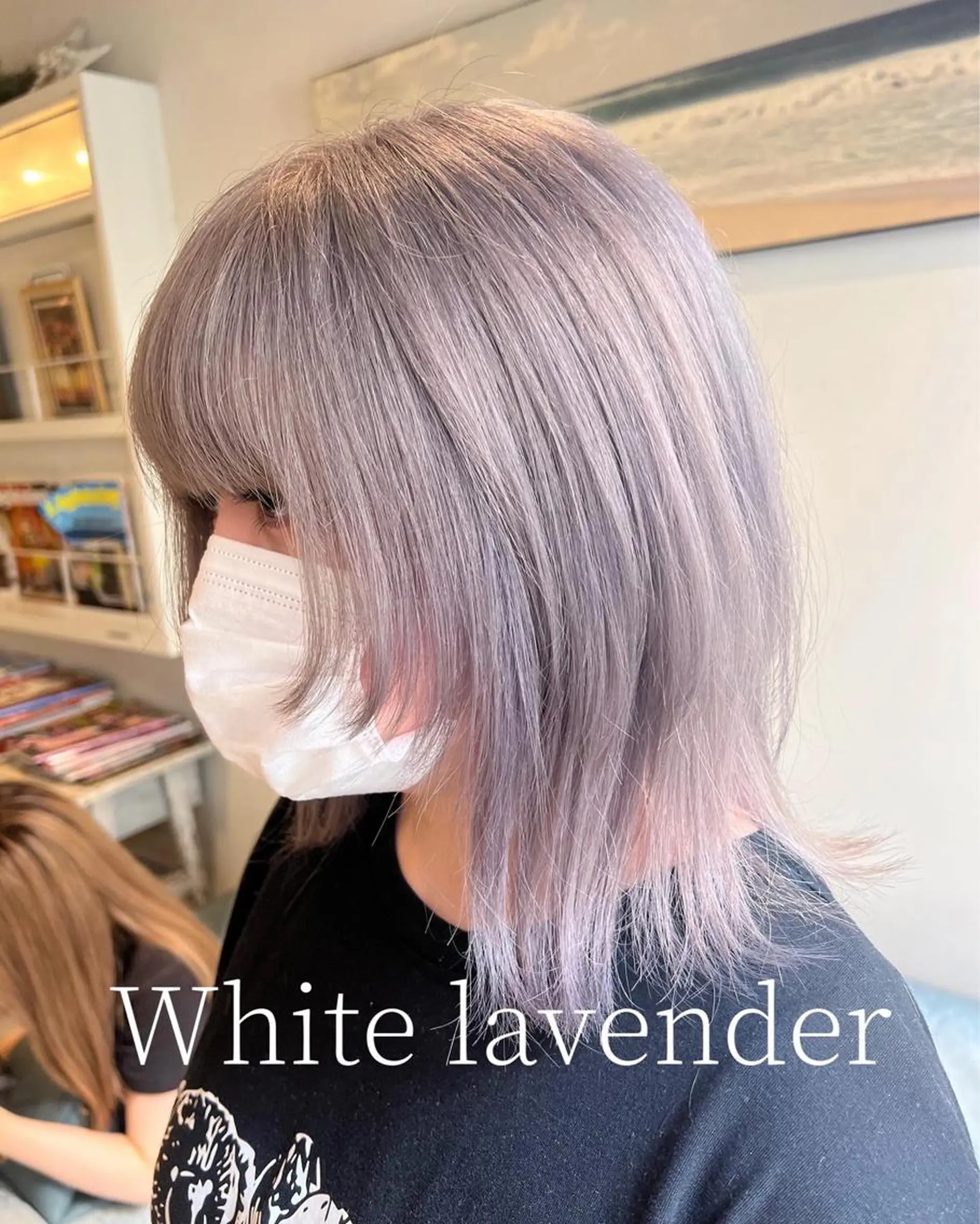 ミディアム 渋谷ハイトーン/ デザインカラー阿部のヘアスタイル