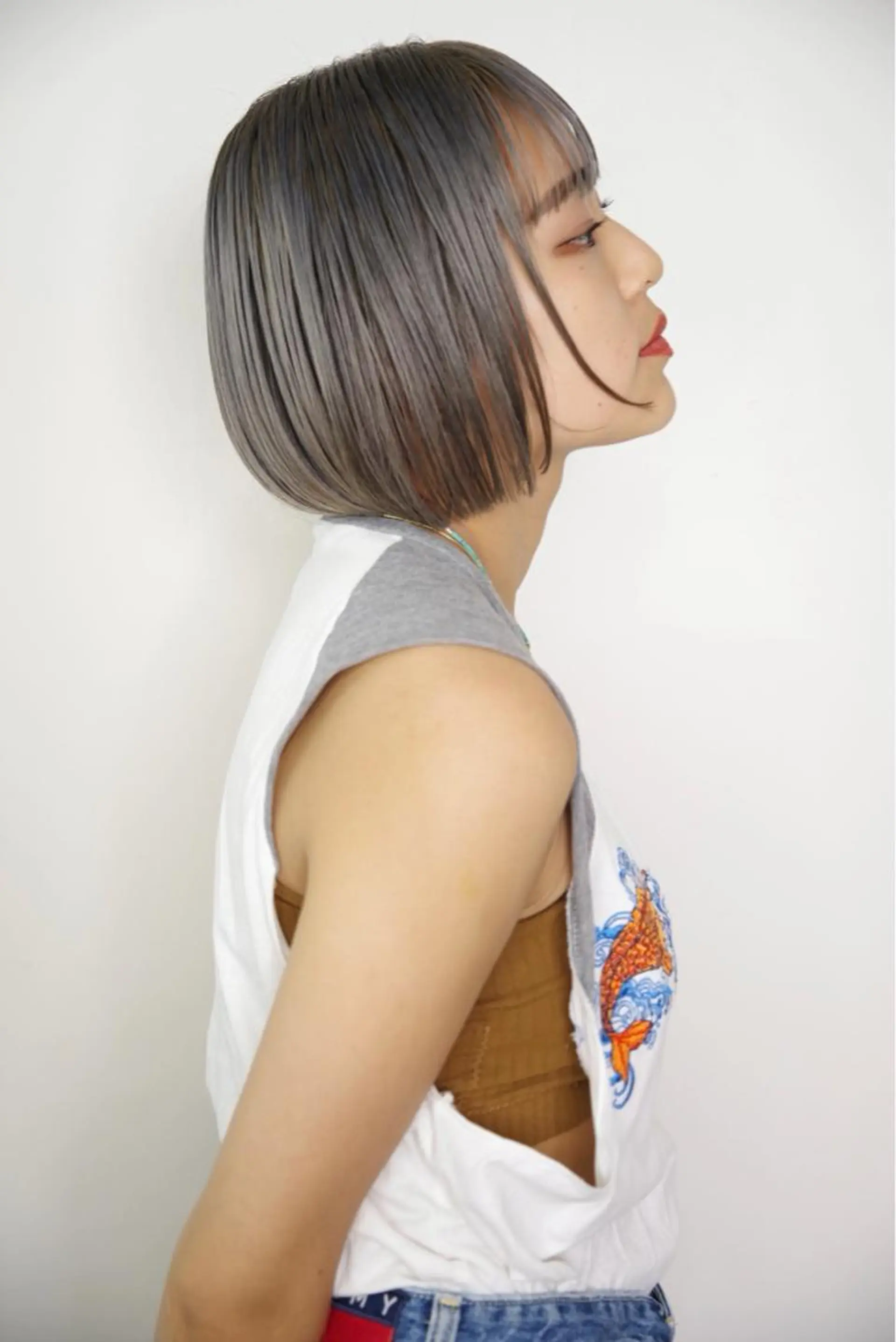 ショート カラー 切りっぱなしボブ ボブ ショートヘア かじなみ あいこのその他イメージ