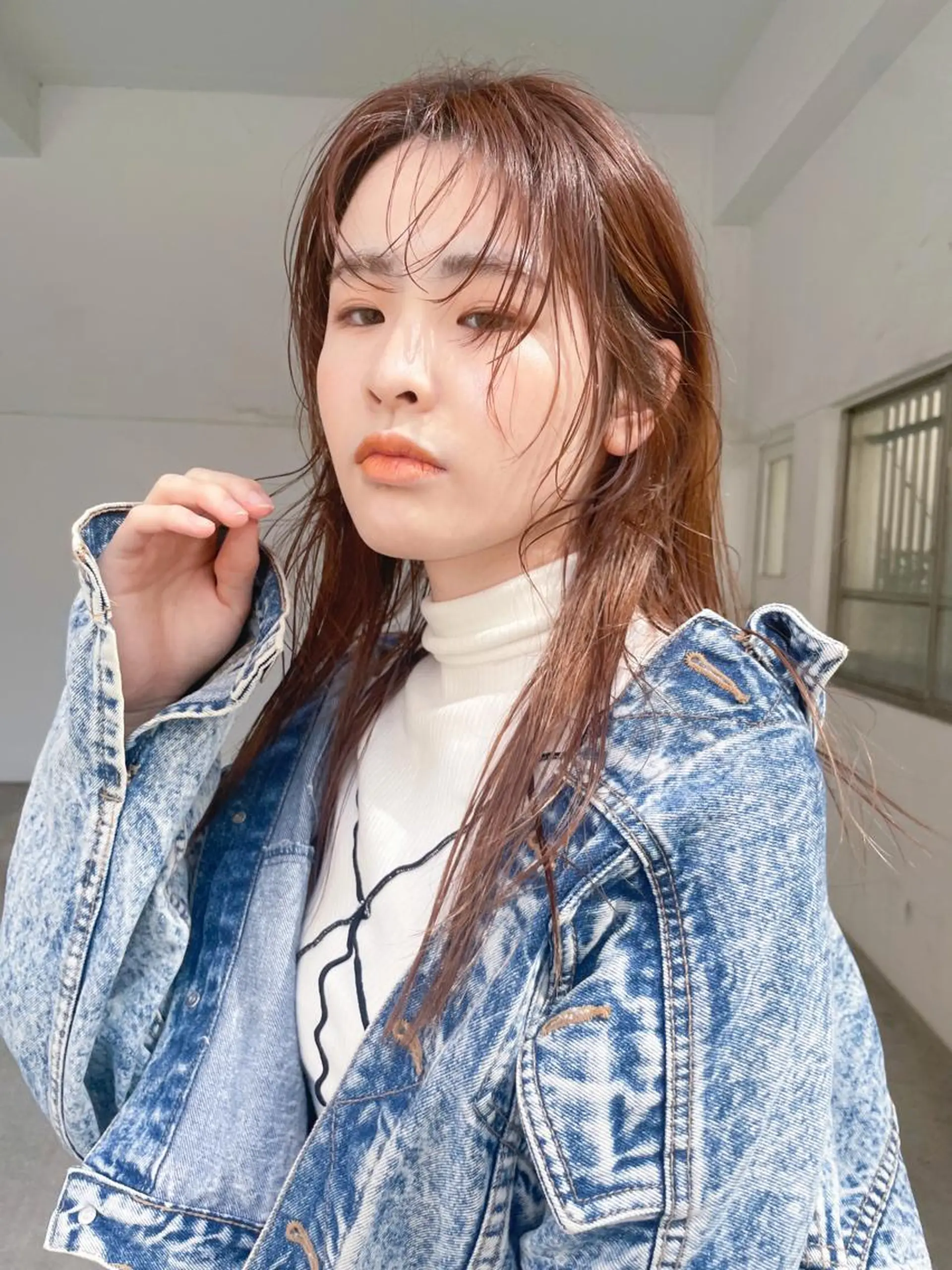 セミロング カラー ヘアカラー トリートメント 高橋 みく/ minim 暖色のヘアスタイル