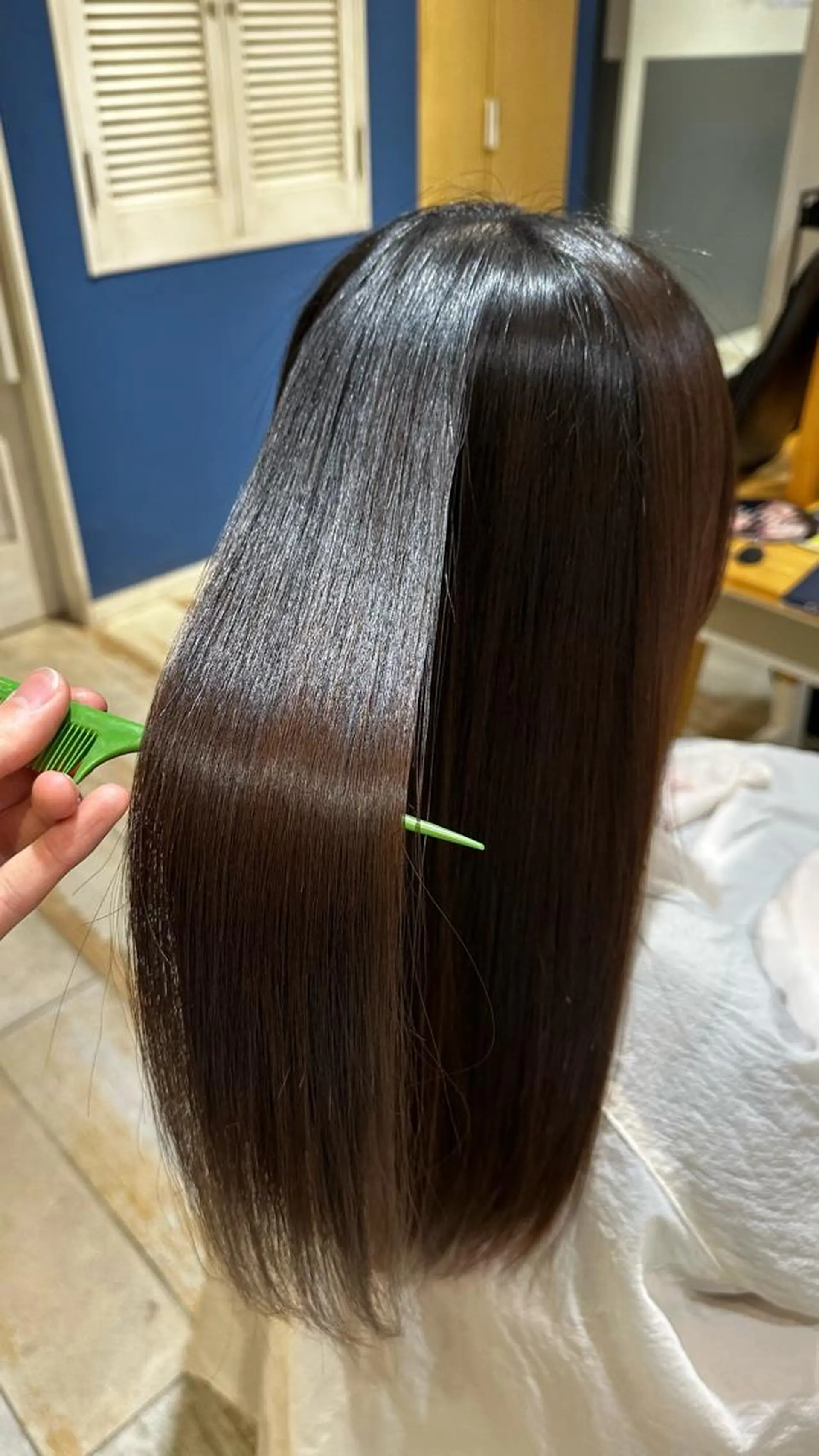 セミロング メンズ 髪質改善 トリートメント 艶髪カラー/透明感 美髪/白髪/ﾑﾅｶﾀのヘアスタイル