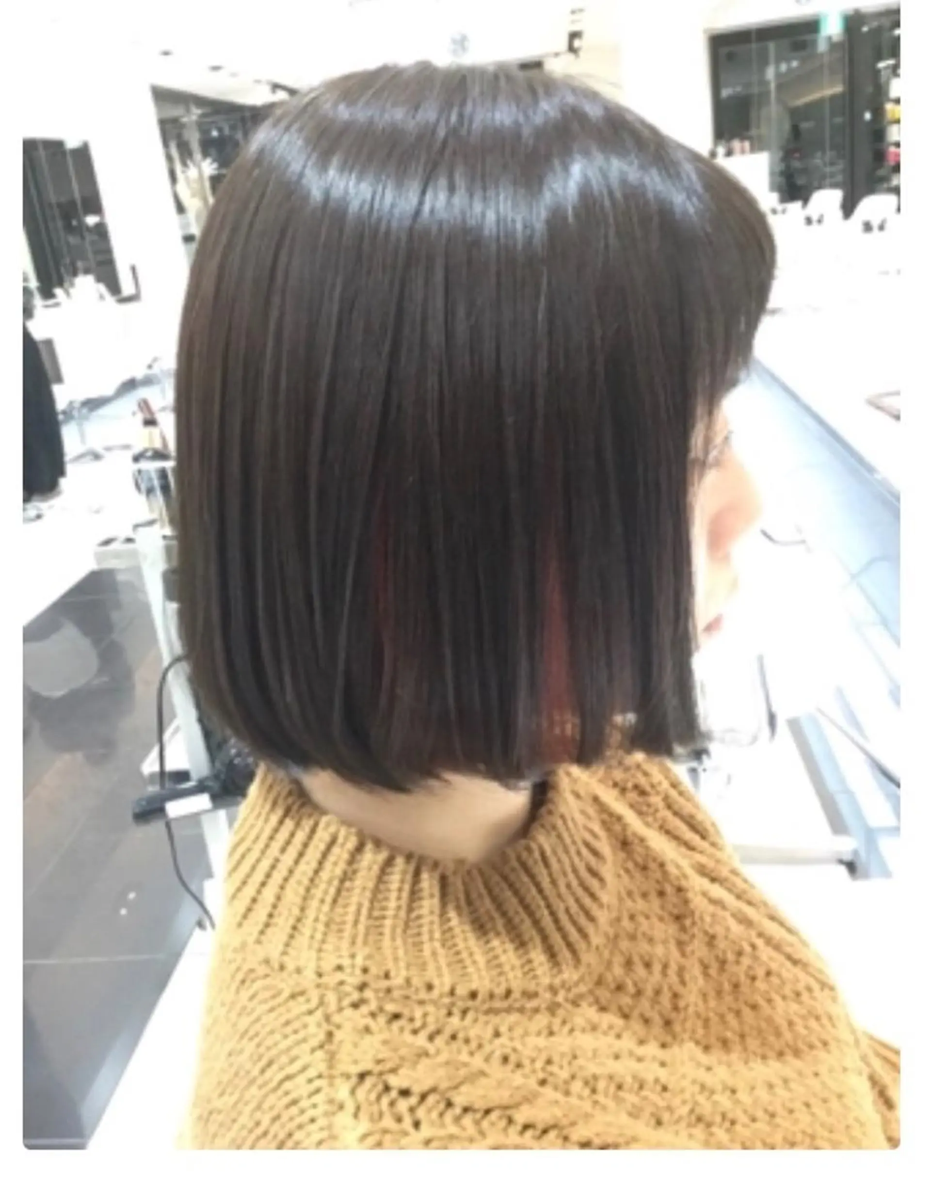 カラー インナーカラー ピンクカラー 透明感カラー 松田晃代のヘアスタイル