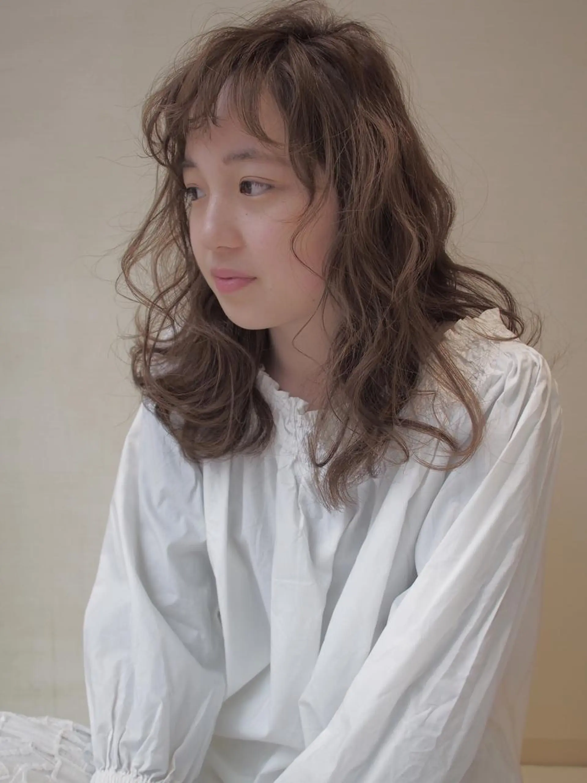 セミロング パーマ 似合わせカット🌿 前川のヘアスタイル