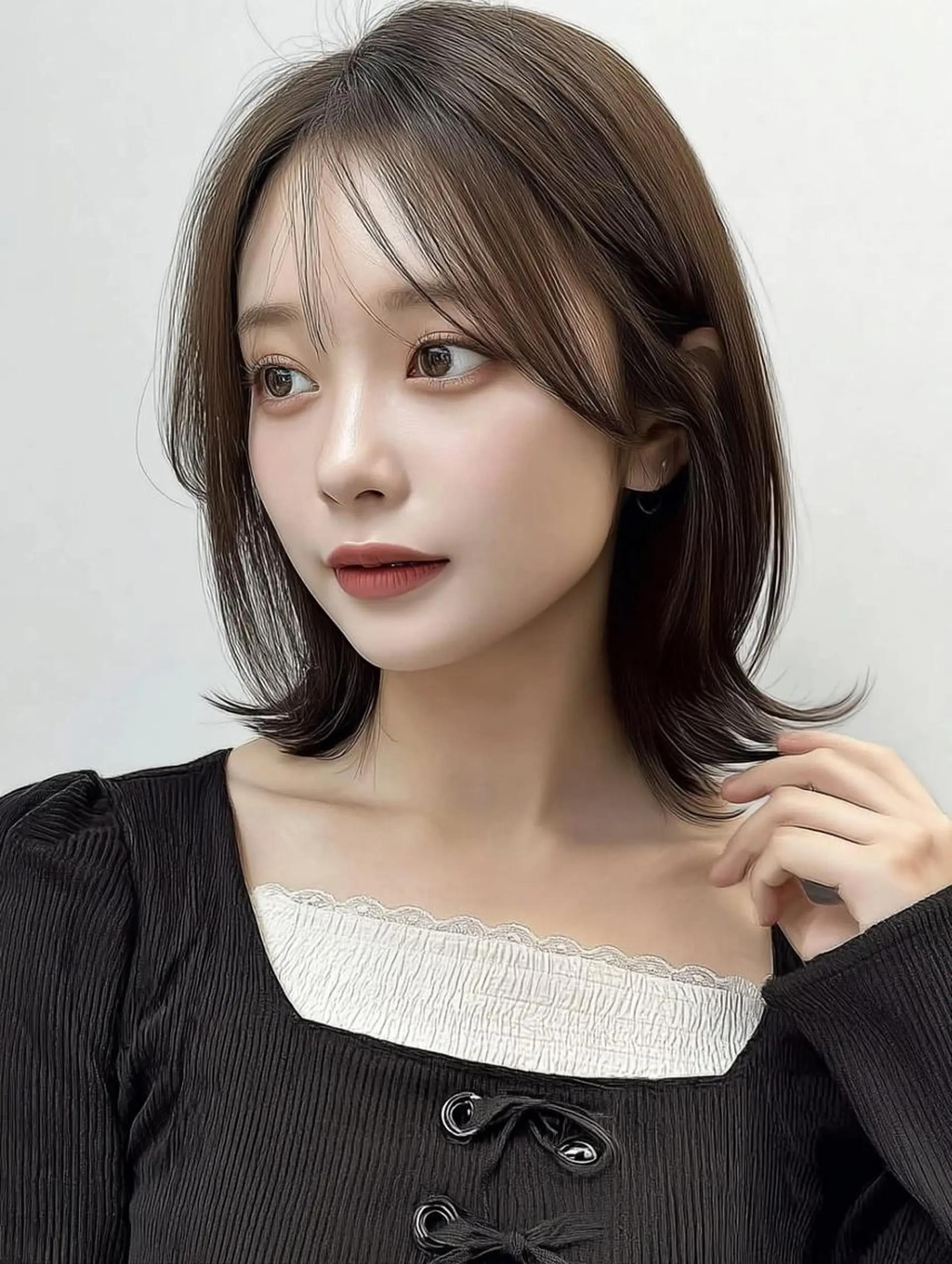 ミディアム カット 青木 りおのヘアスタイル