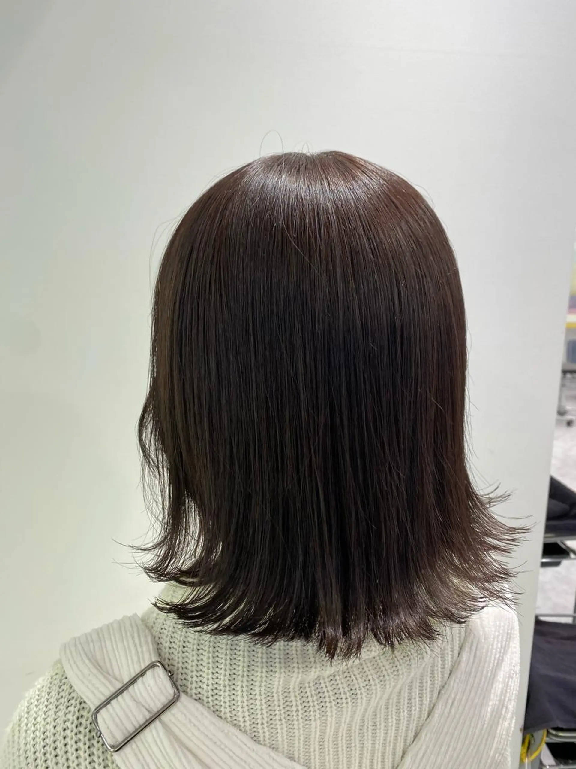 セミロング カラー パーマ ヘアアレンジ ネイル マツエク・マツパ 韓国風ベージュ🤎 赤みなし🌿横浜🤎のヘアスタイル