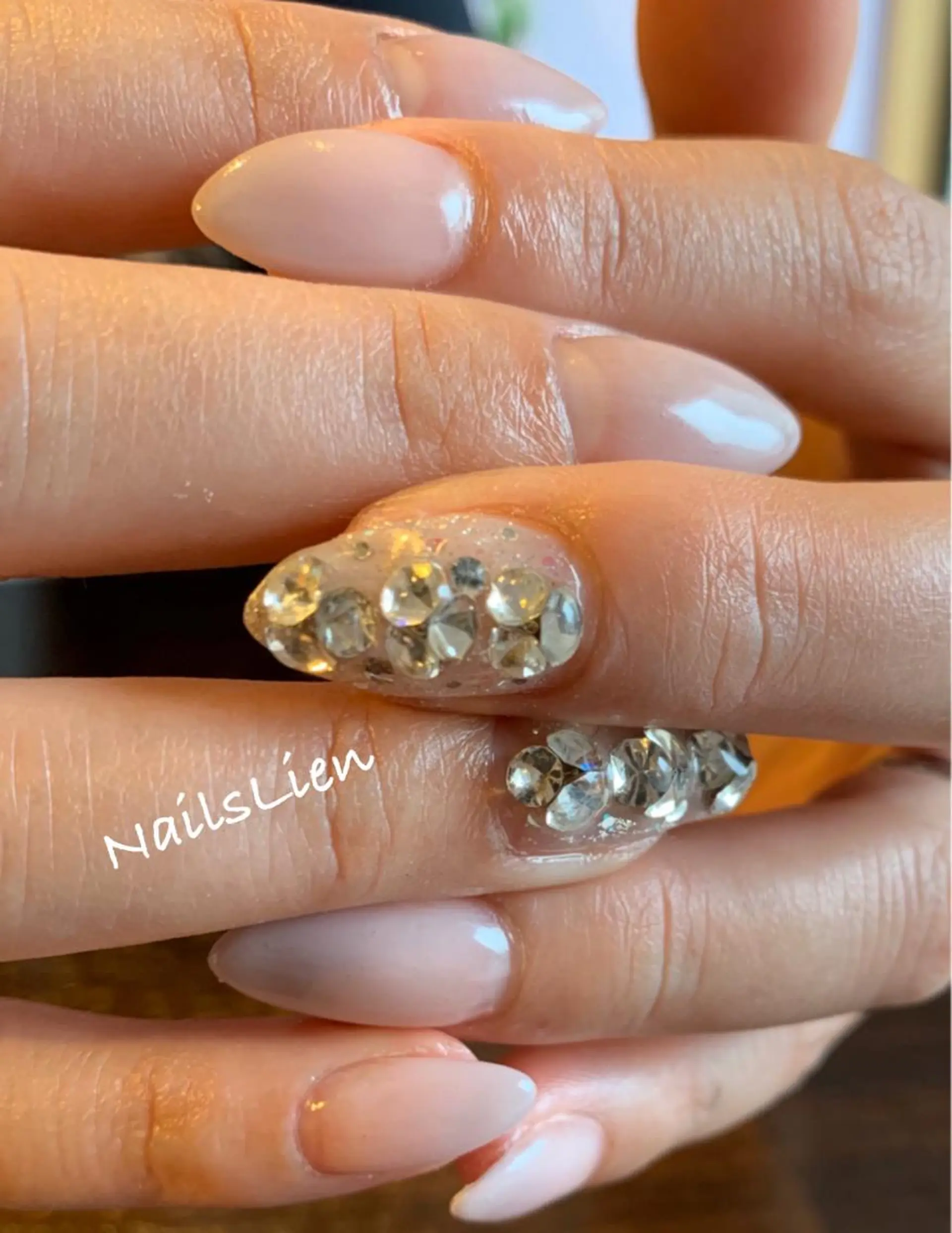 ネイル ゴージャス キラキラネイル 冬ネイル クリスマス 凛 リンのネイルデザイン