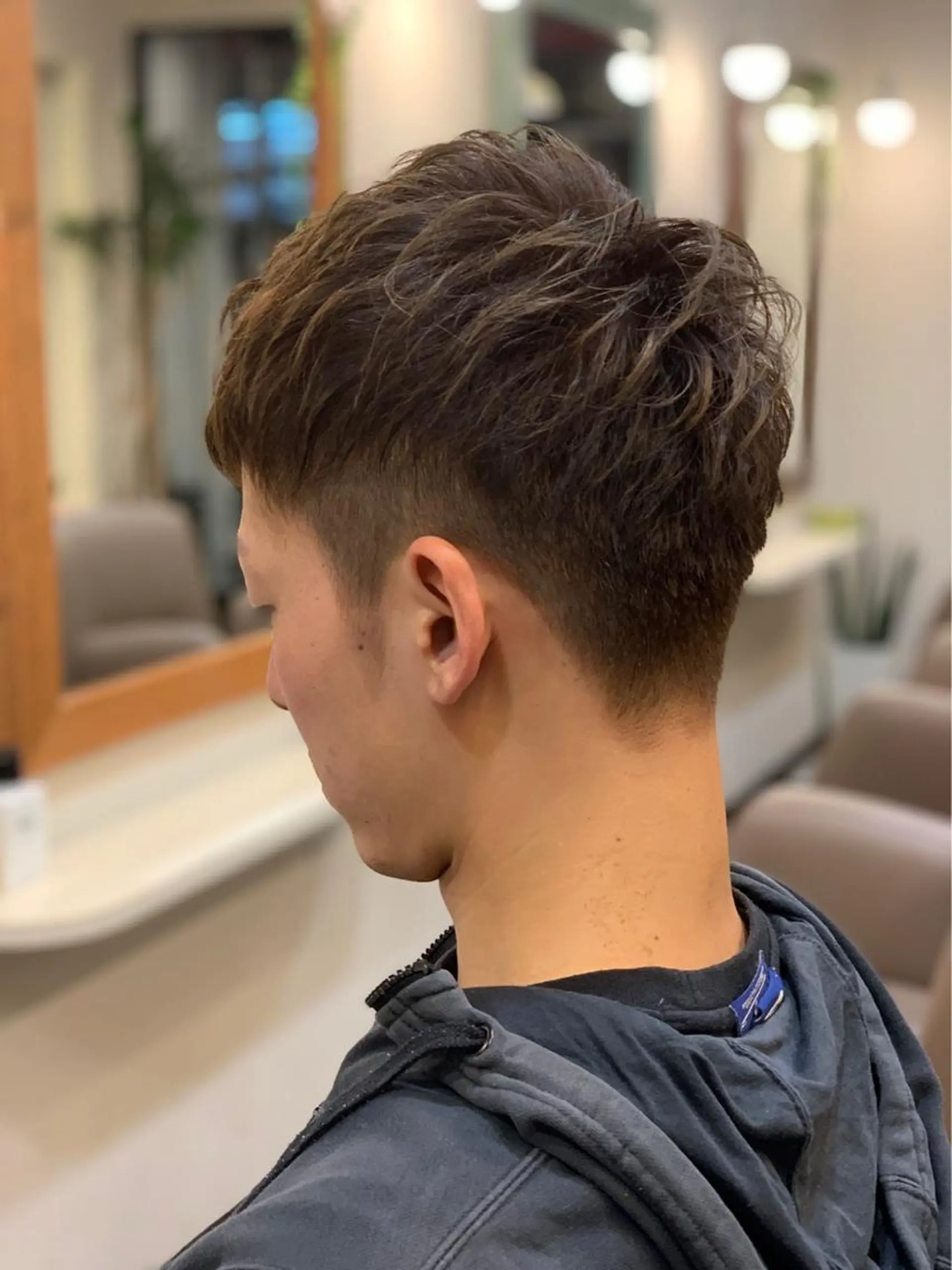 ショート カラー メンズ マッシュ カット トリートメント ヘッドスパ ヘアセット 中村 優太のヘアスタイル