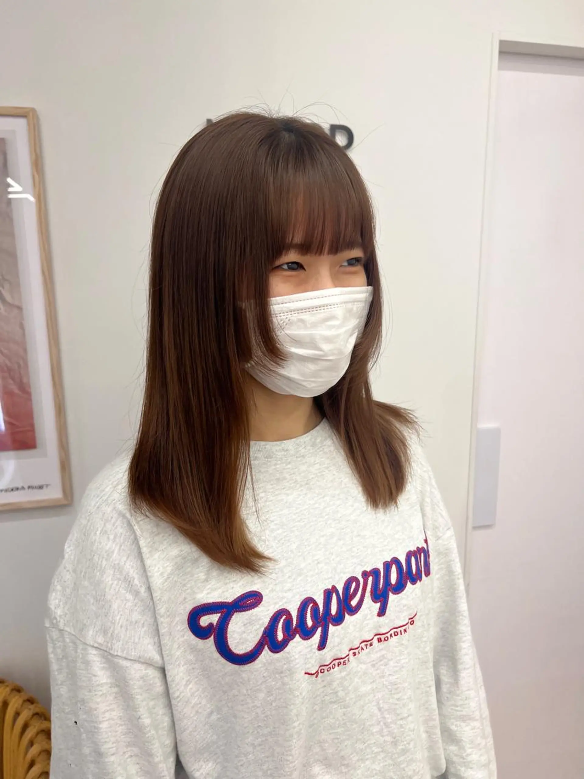 セミロング 顔まわりレイヤー 顔周りカット レイヤーカット カット ✨ブリーチ/顔周り レイヤー¦YUKA✨のヘアスタイル