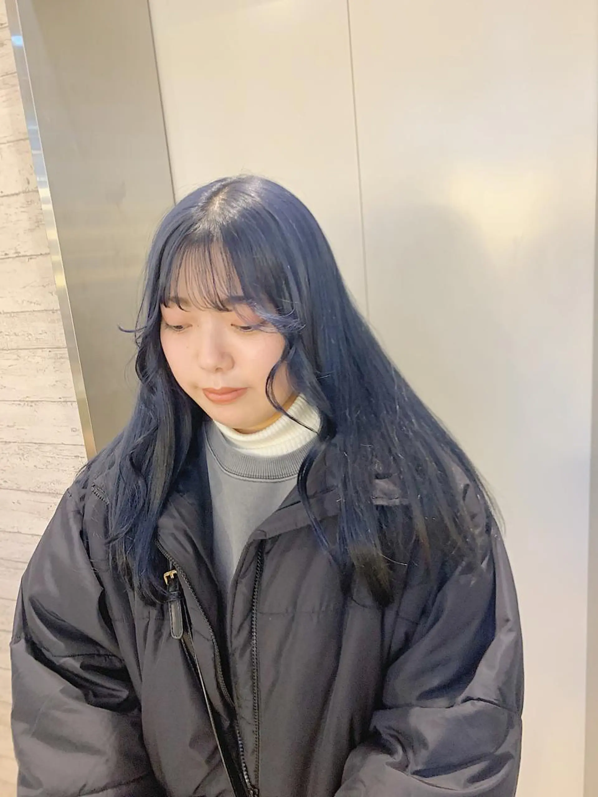 ロング カラー ブルーカラー ネイビーカラー GO TODAY SHAiRE SALON 町田店所属・🫧大森 知夏🫧のヘアスタイル