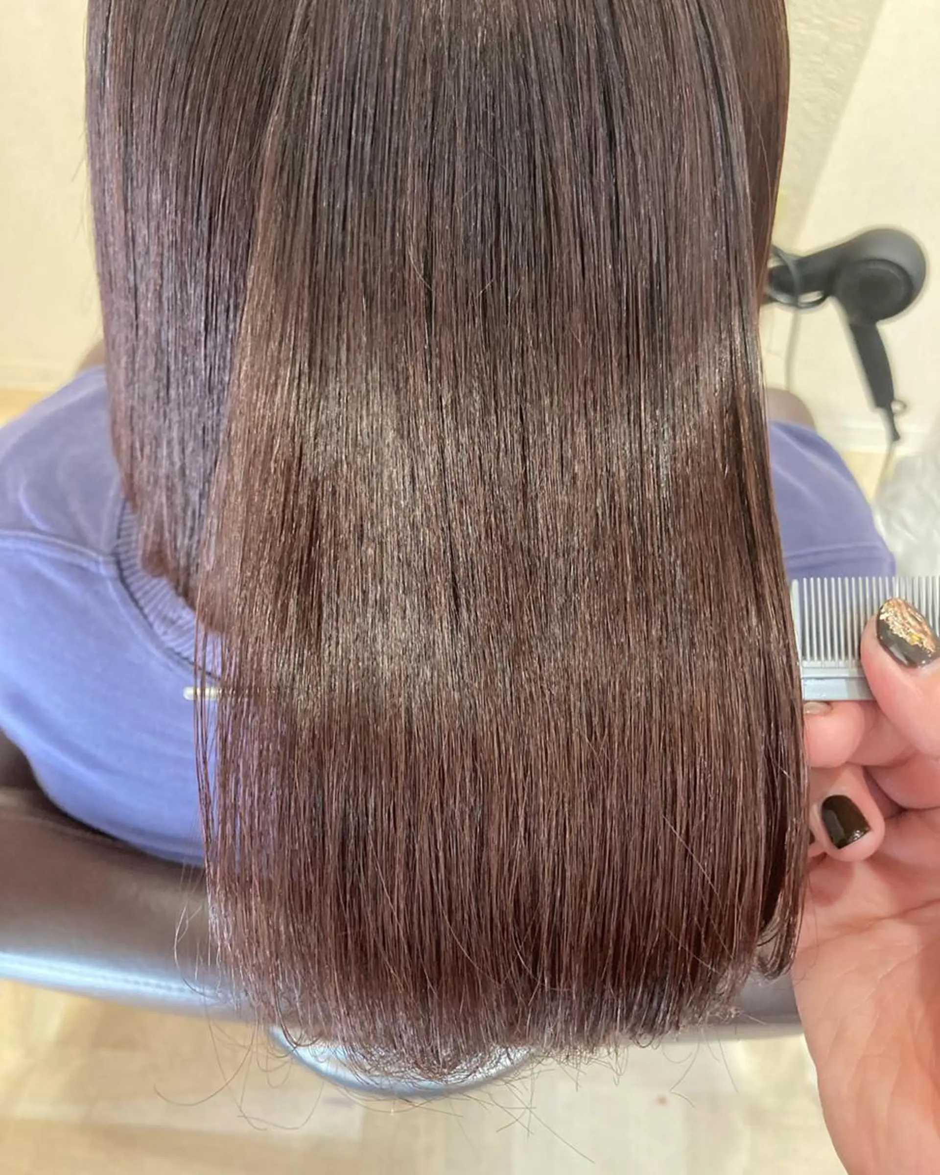 カラー ボブ 髪質改善 縮毛矯正 髪質改善/透明感 カラー/内藤有須加のヘアスタイル