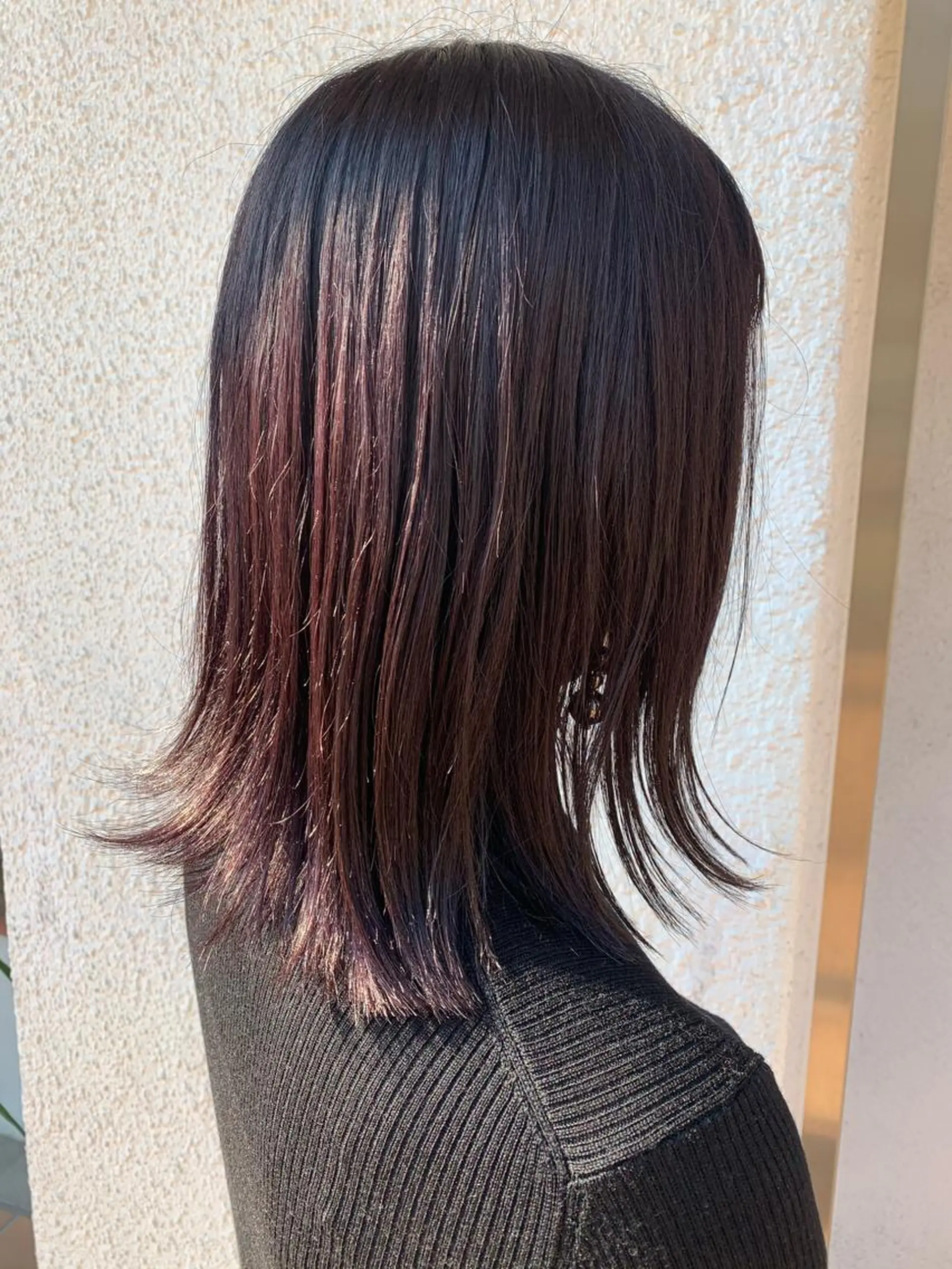 ミディアム カラー ヘアアレンジ ボブ 中津/柔らかカラー/ ナガオ　イズミのヘアスタイル