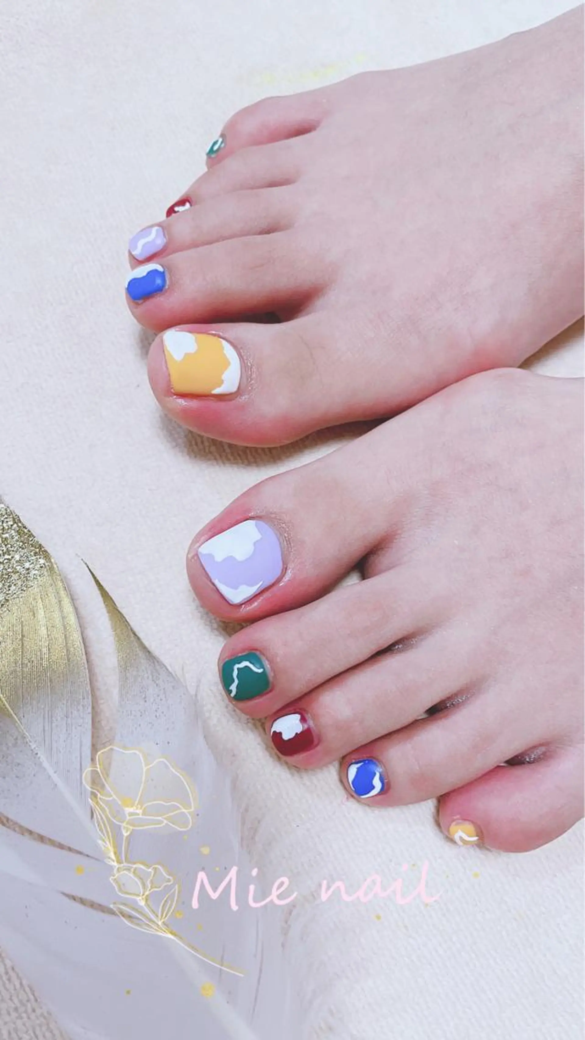 ネイル フットネイル Mie nailのネイルデザイン
