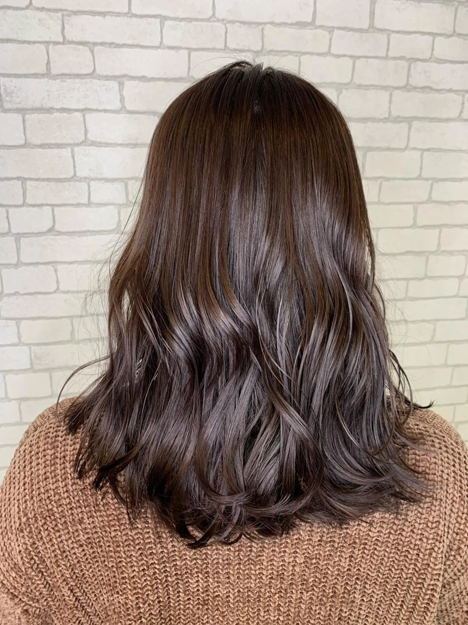 ミディアム カラー ヘアアレンジ オーガニックカラー アートディレクター 尾内 友美のヘアスタイル