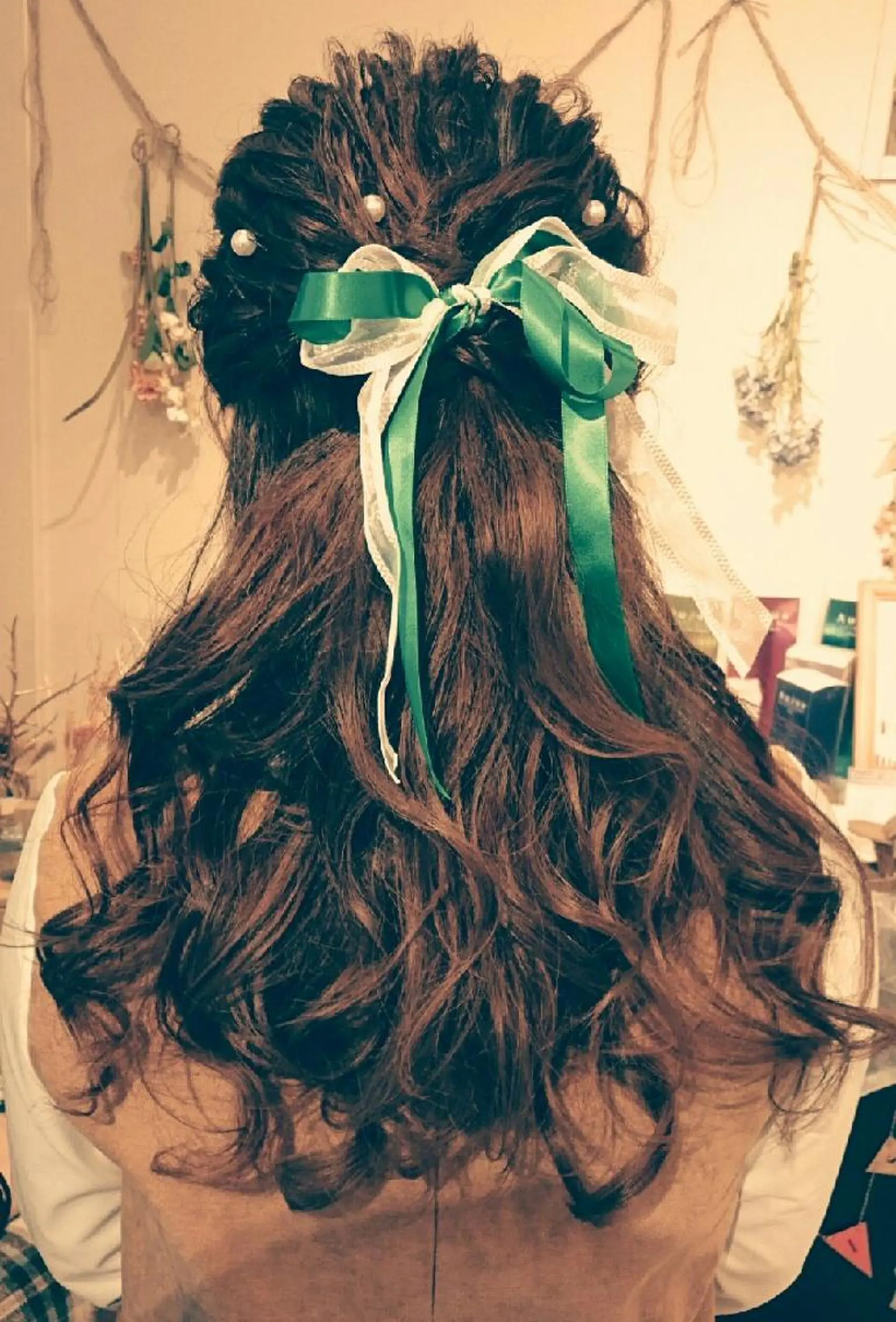 ヘアアレンジ ロング ハーフアップ ヘアセット/髪質改善 /カラー/TADOのヘアスタイル