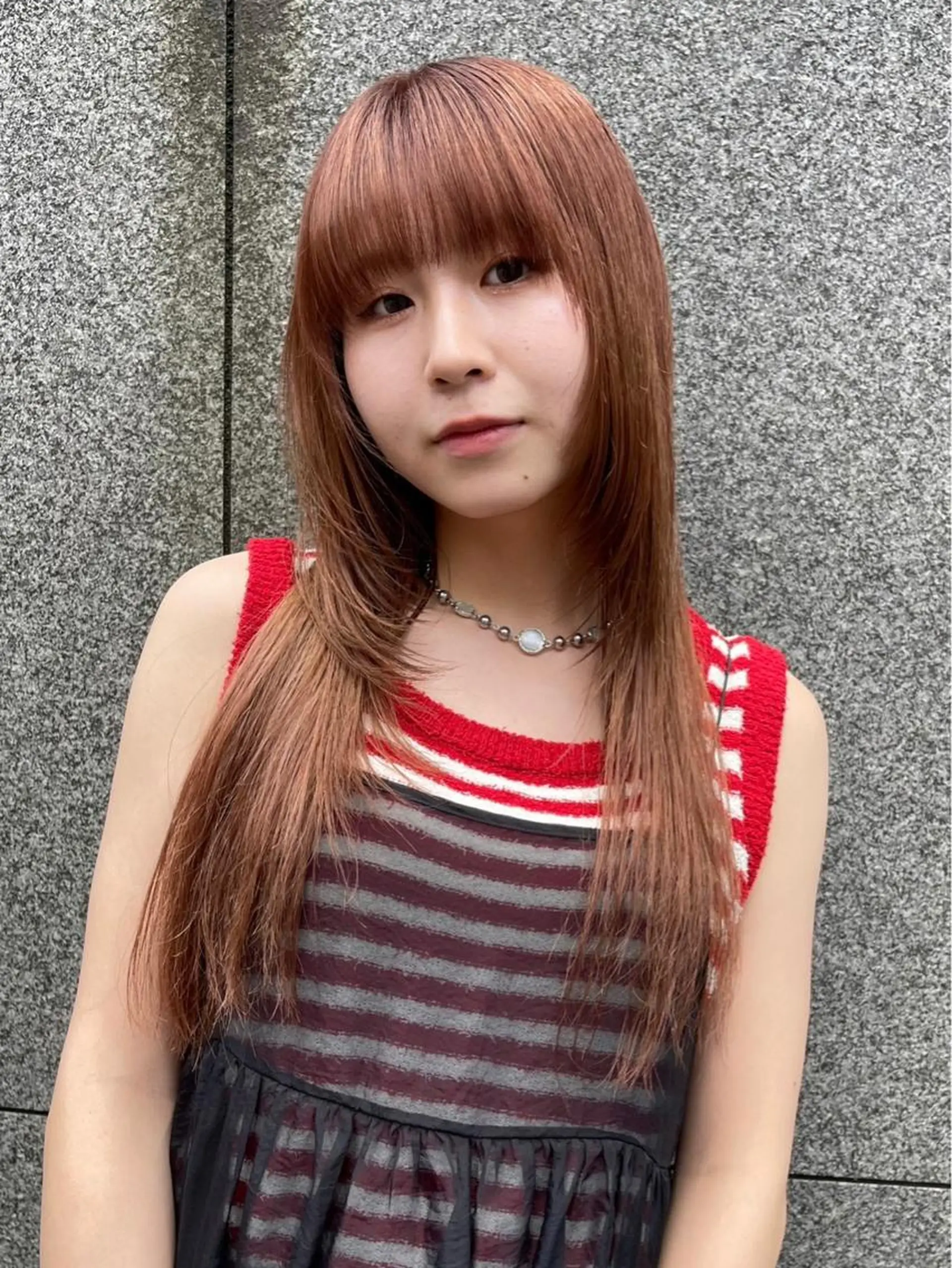 ロング オレンジブラウン ショート/ボブ /綾華のヘアスタイル