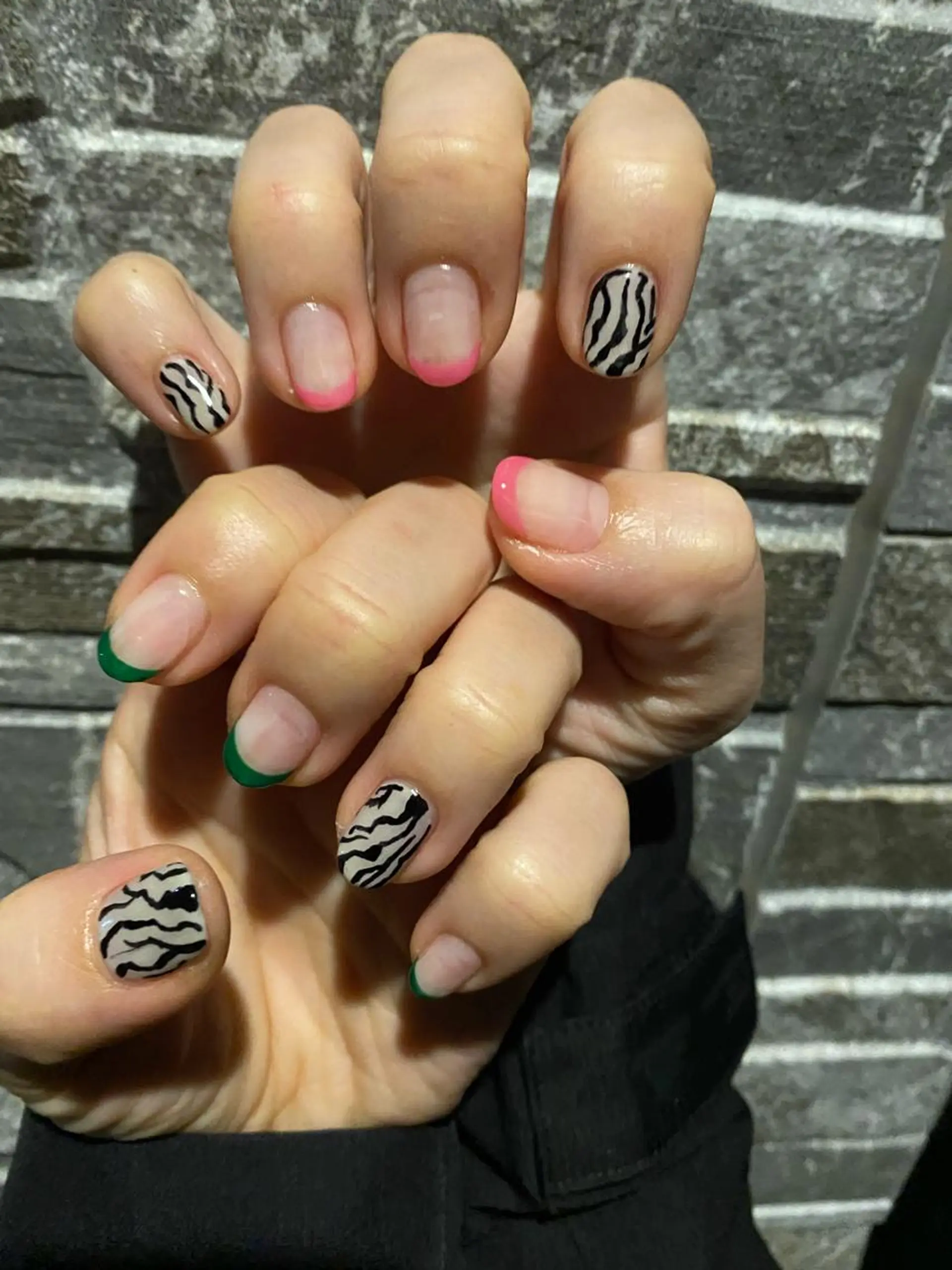 ネイル アニマル柄 自宅サロン FeelFreeのネイルデザイン