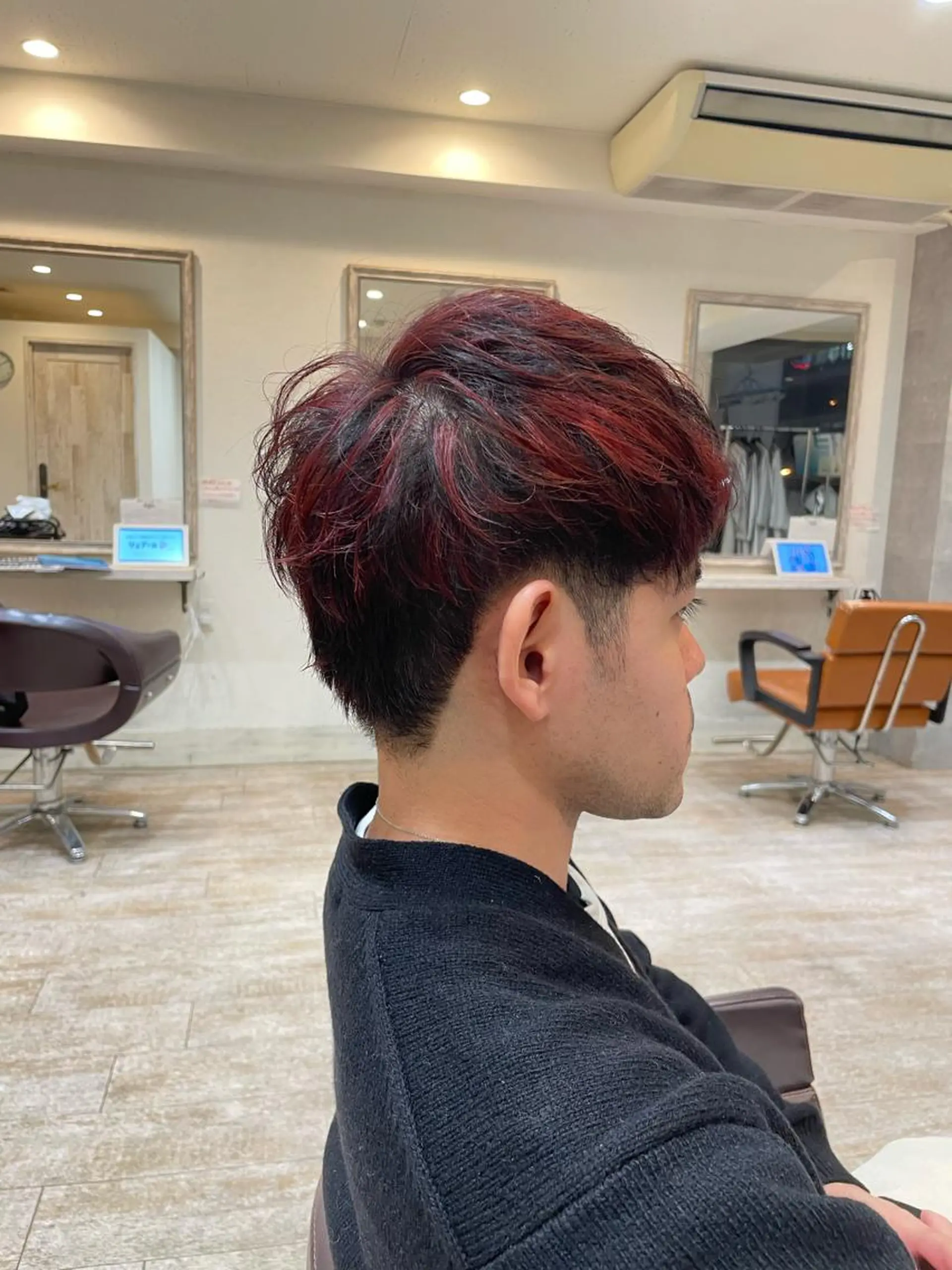 カラー メンズ ヘアカラー トリートメント Agu hair verse所属・小顔/似合わせカット 杉山莉菜のヘアスタイル