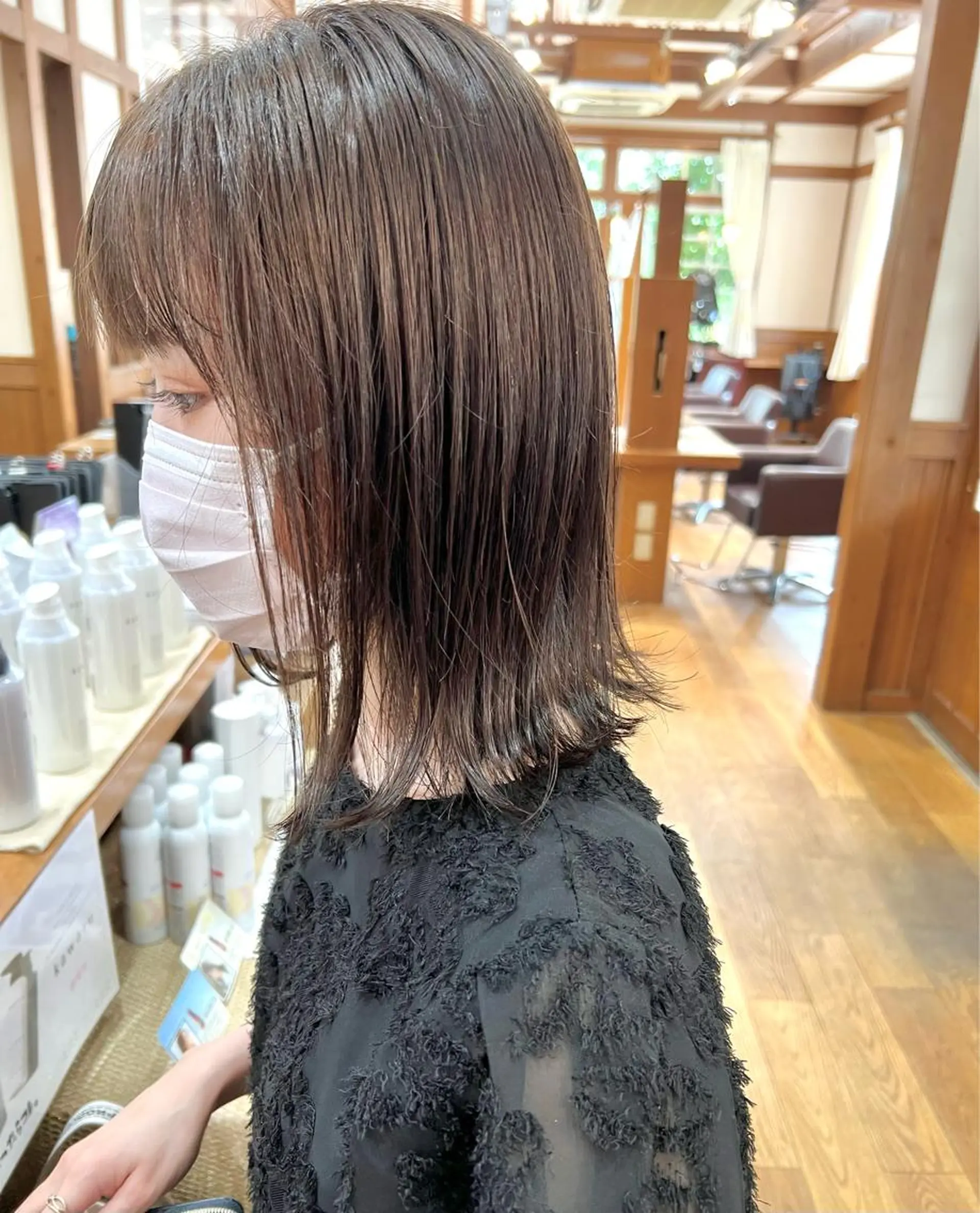 ミディアム カラー パーマ Artist 藤﨑紘成のヘアスタイル