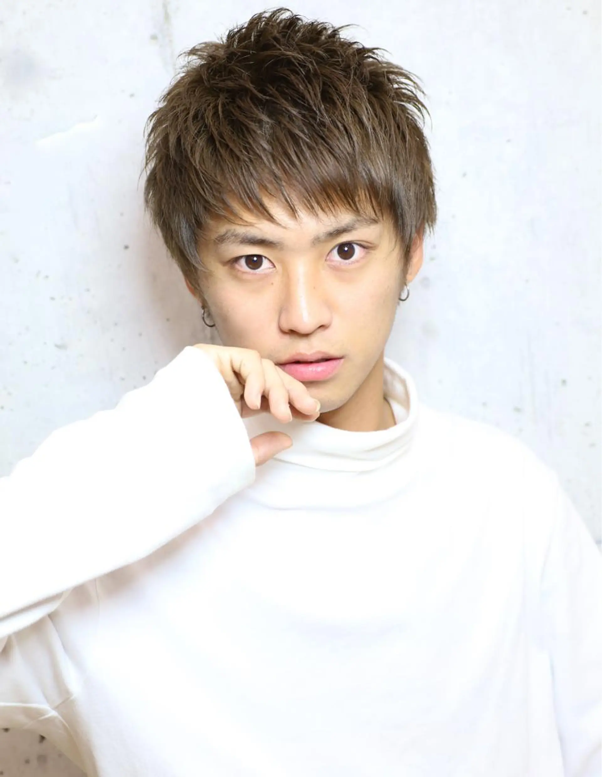 ショート カラー パーマ メンズ Soleria /ソレリア所属・メンズカットのプロ 田中慎一のヘアスタイル