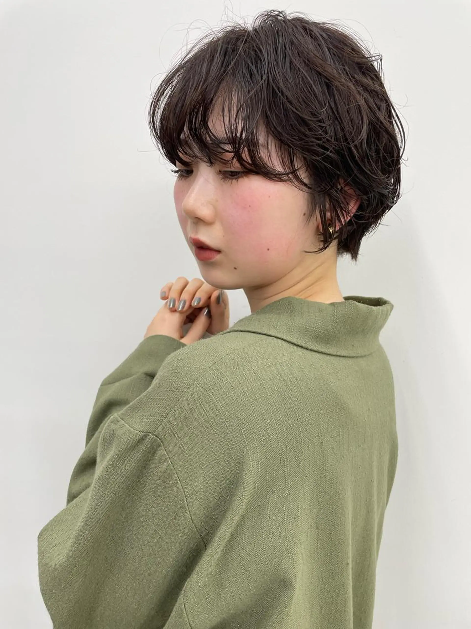 ショート カラー ブラウンカラー sica所属・スタイル撮影 モデル募集momoのヘアスタイル