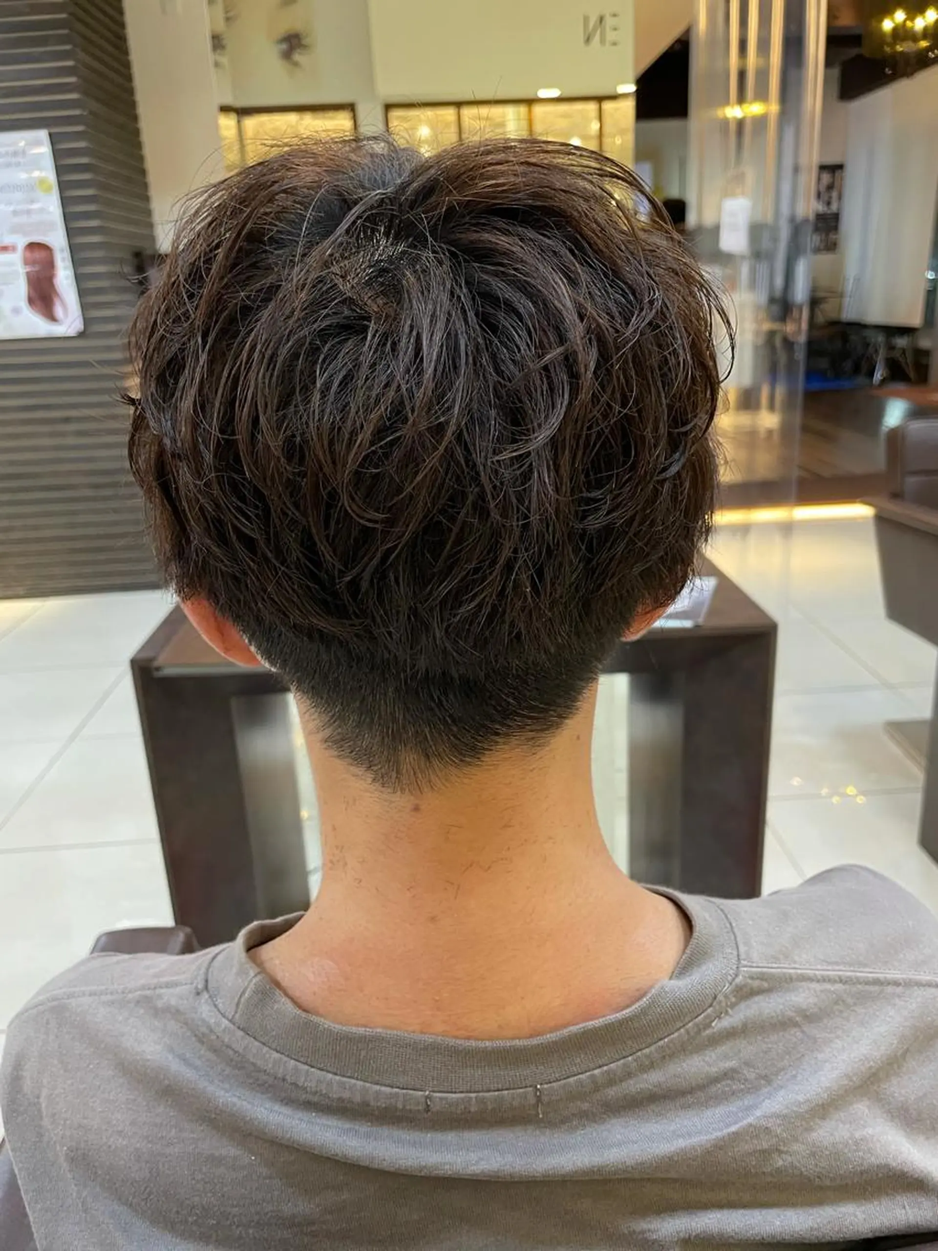 ショート パーマ 静岡/草薙パーマ メンズバレイヤージュのヘアスタイル