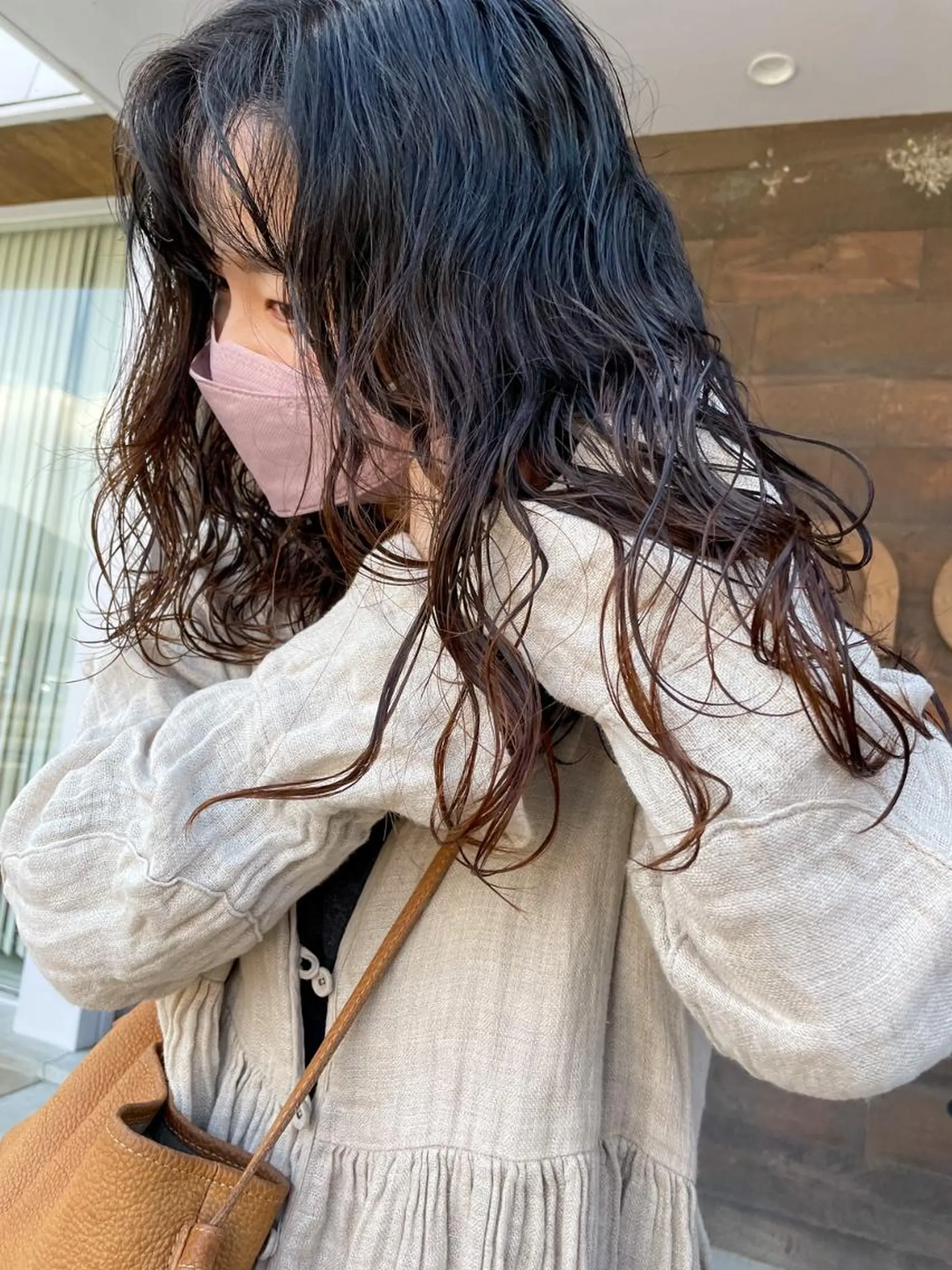 ロング カット パーマ 🕊️カノエ矢原店 /かえで💫🧸のヘアスタイル