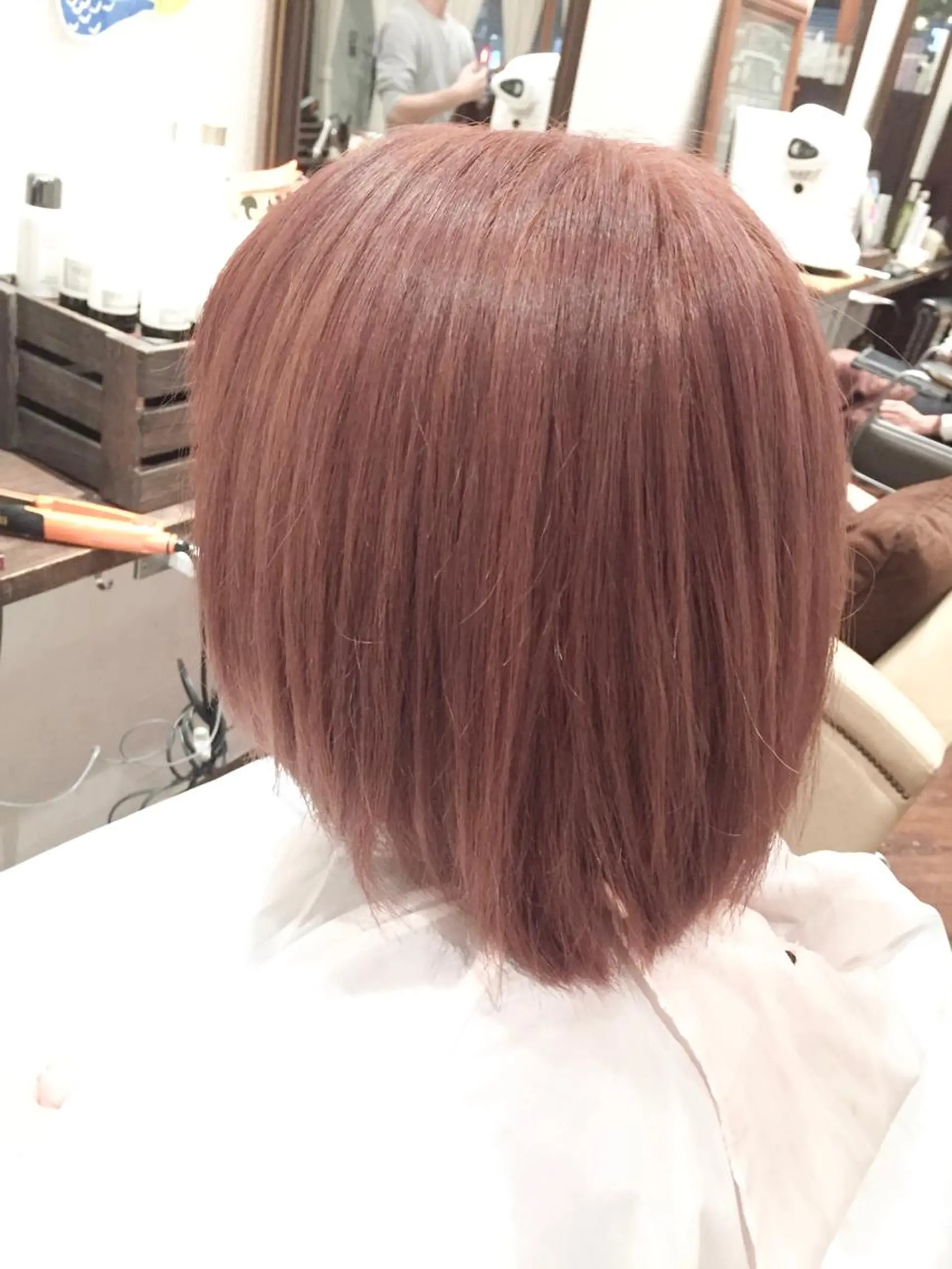 ショート カラー ピンクカラー バイオレットカラー ヘアカラー いしだ みさきのヘアスタイル