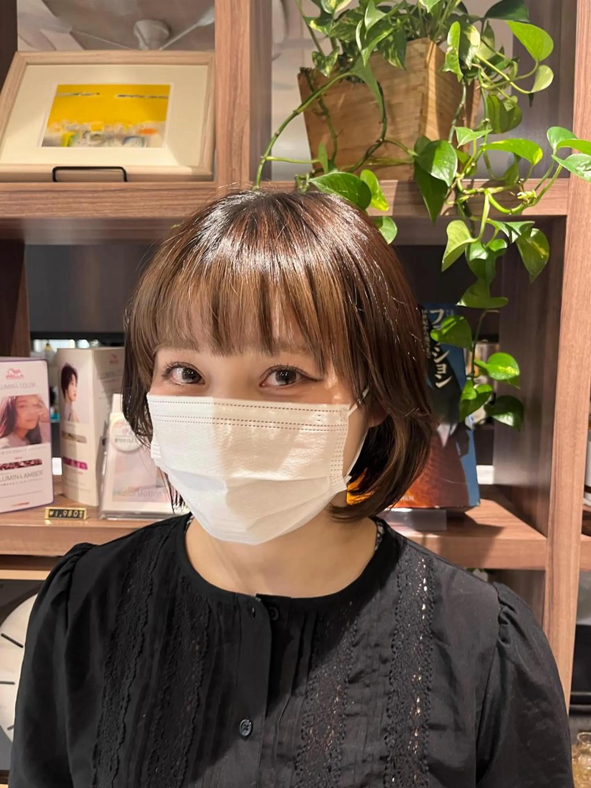 ショート ボブ くびれヘア 顔周りカット dogstar小林諒 レイヤー/パーマのヘアスタイル