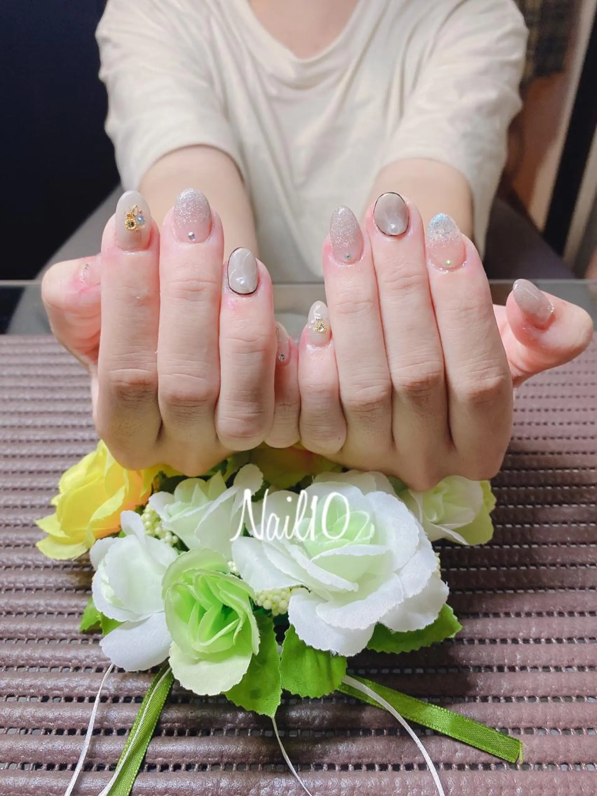 ネイル 長さ出し シンプルネイル Nail10 Kakoのネイルデザイン