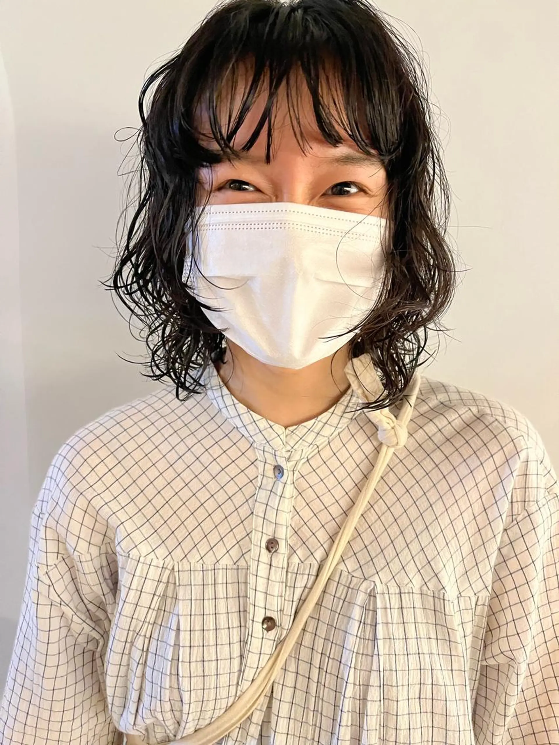 ミディアム パーマ ケアブリーチ/ボブ/ honoのヘアスタイル