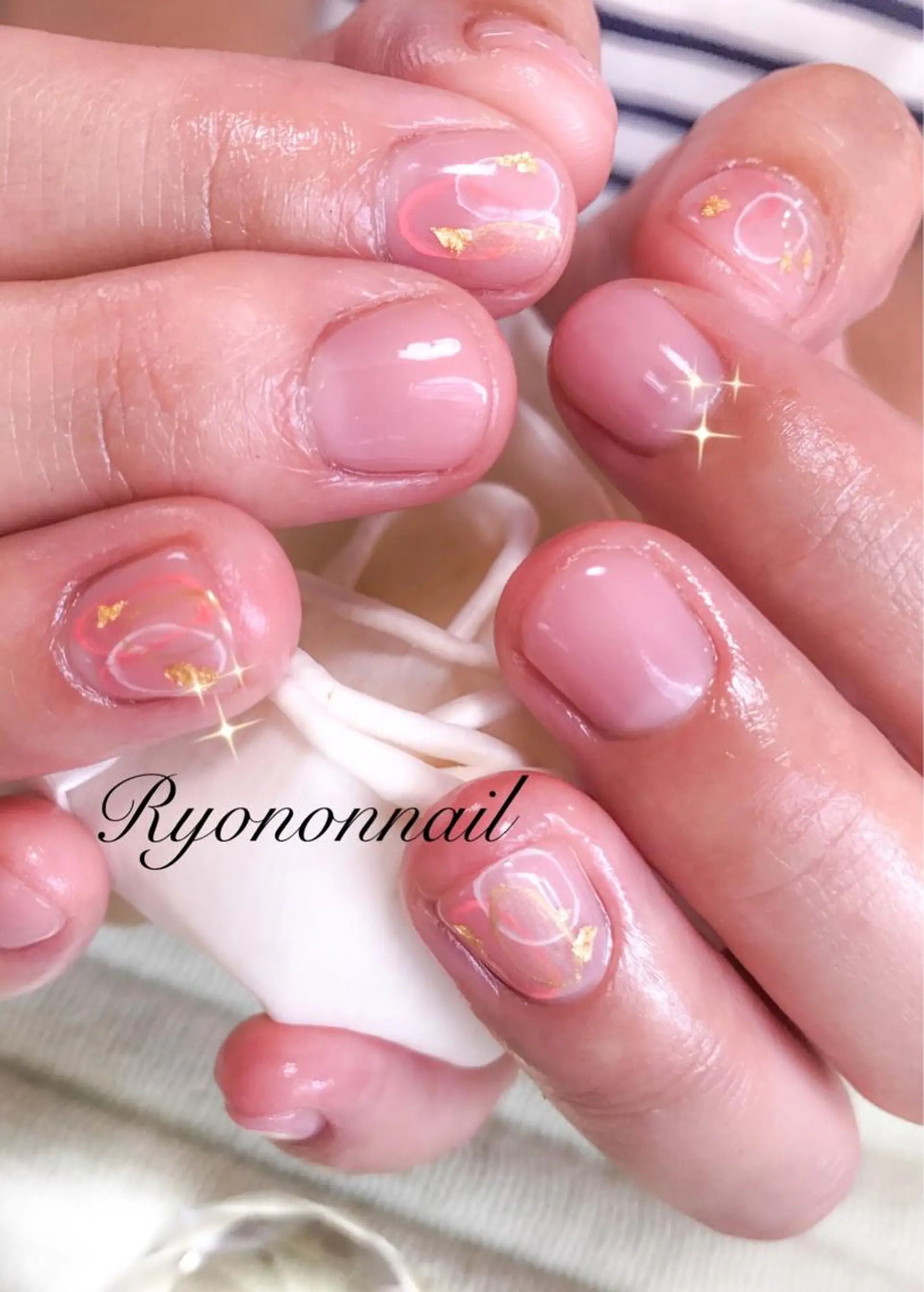 ネイル アートネイル ニュアンスネイル シンプルネイル Ryononnail(リョノンネイル)所属・Ryononnail 上谷典子のネイルデザイン