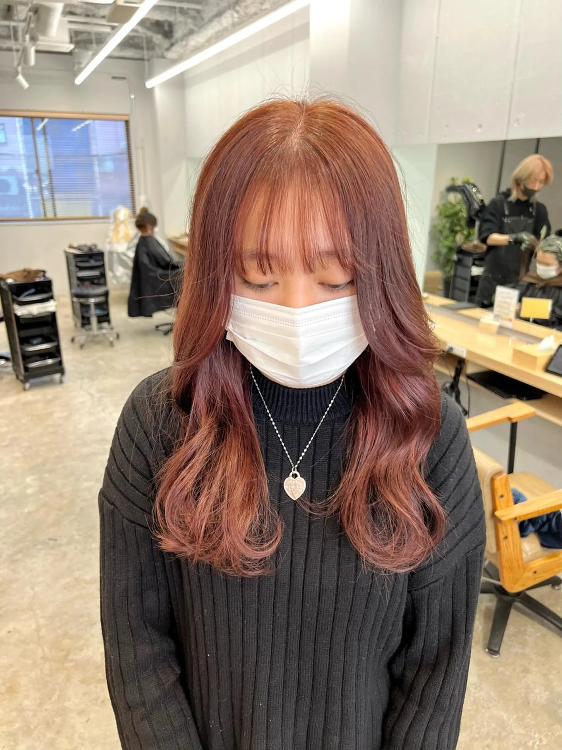 セミロング カラー ラベンダーカラー ラベンダーピンク ピンクカラー 代表　YUKI ☆のヘアスタイル