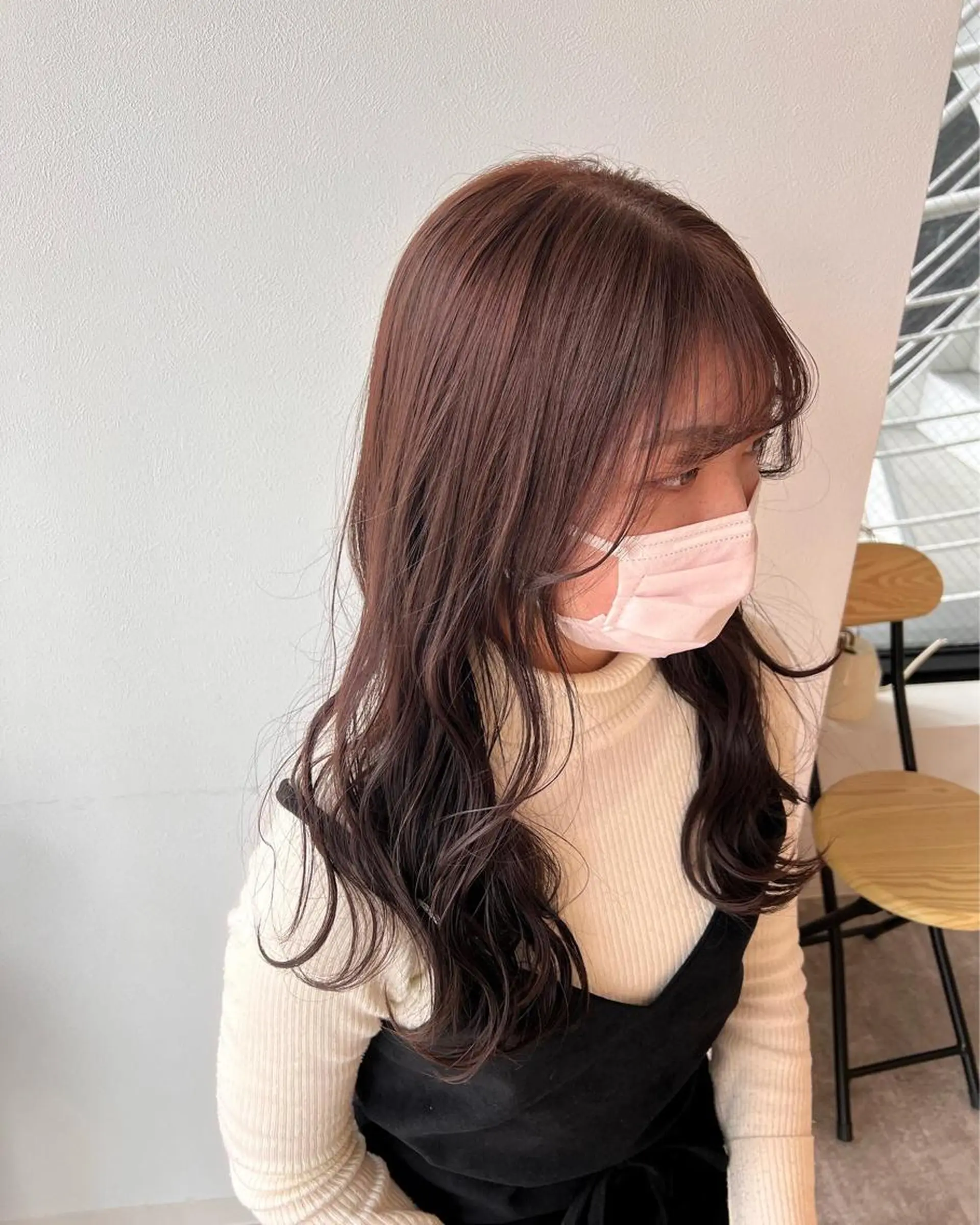 セミロング ピンクブラウン mai 🌷のヘアスタイル