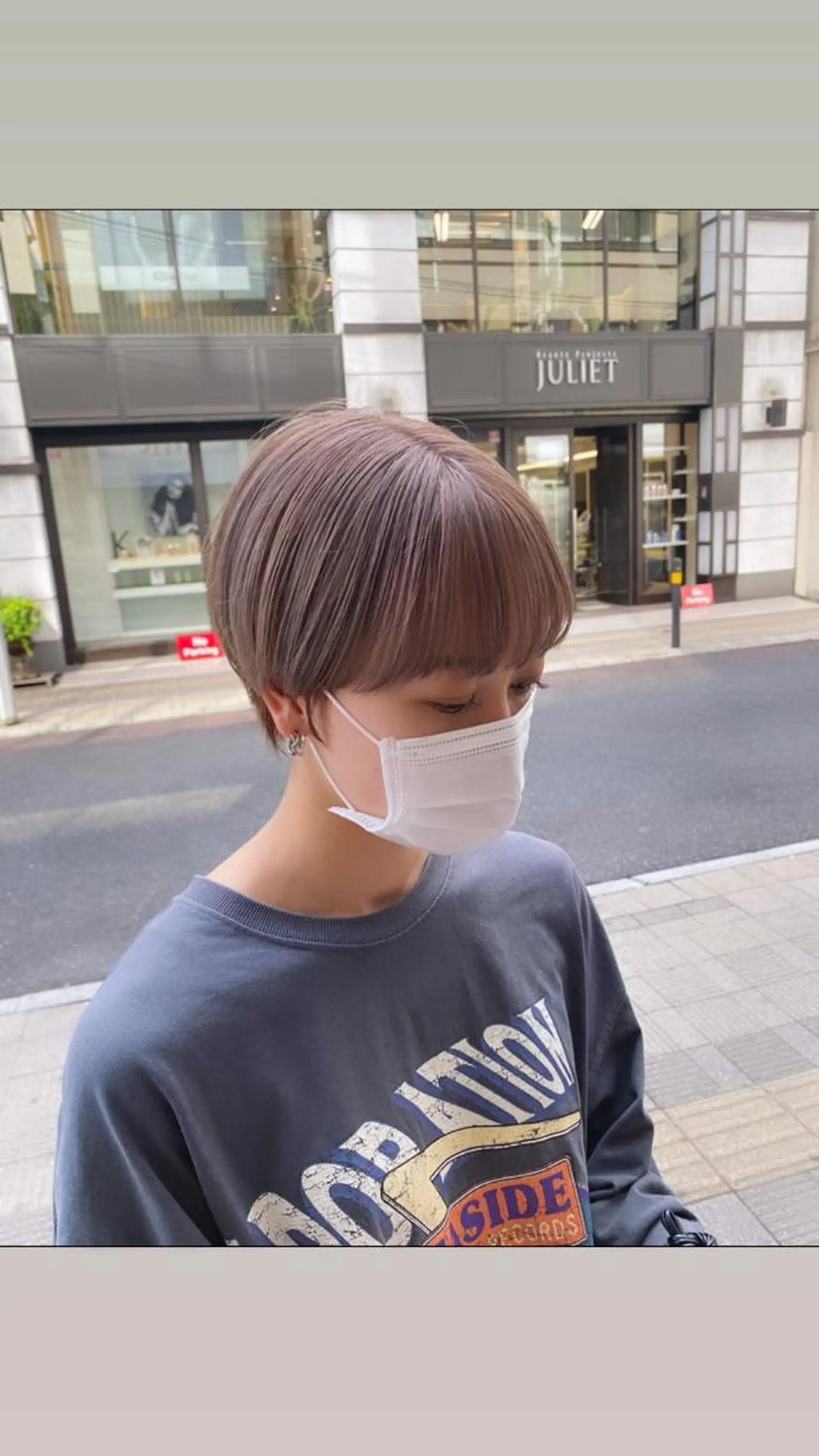 ショート カラー カット ヘアカラー トリートメント 広島/ボブ/レイヤー 🌿‬wakabaのヘアスタイル