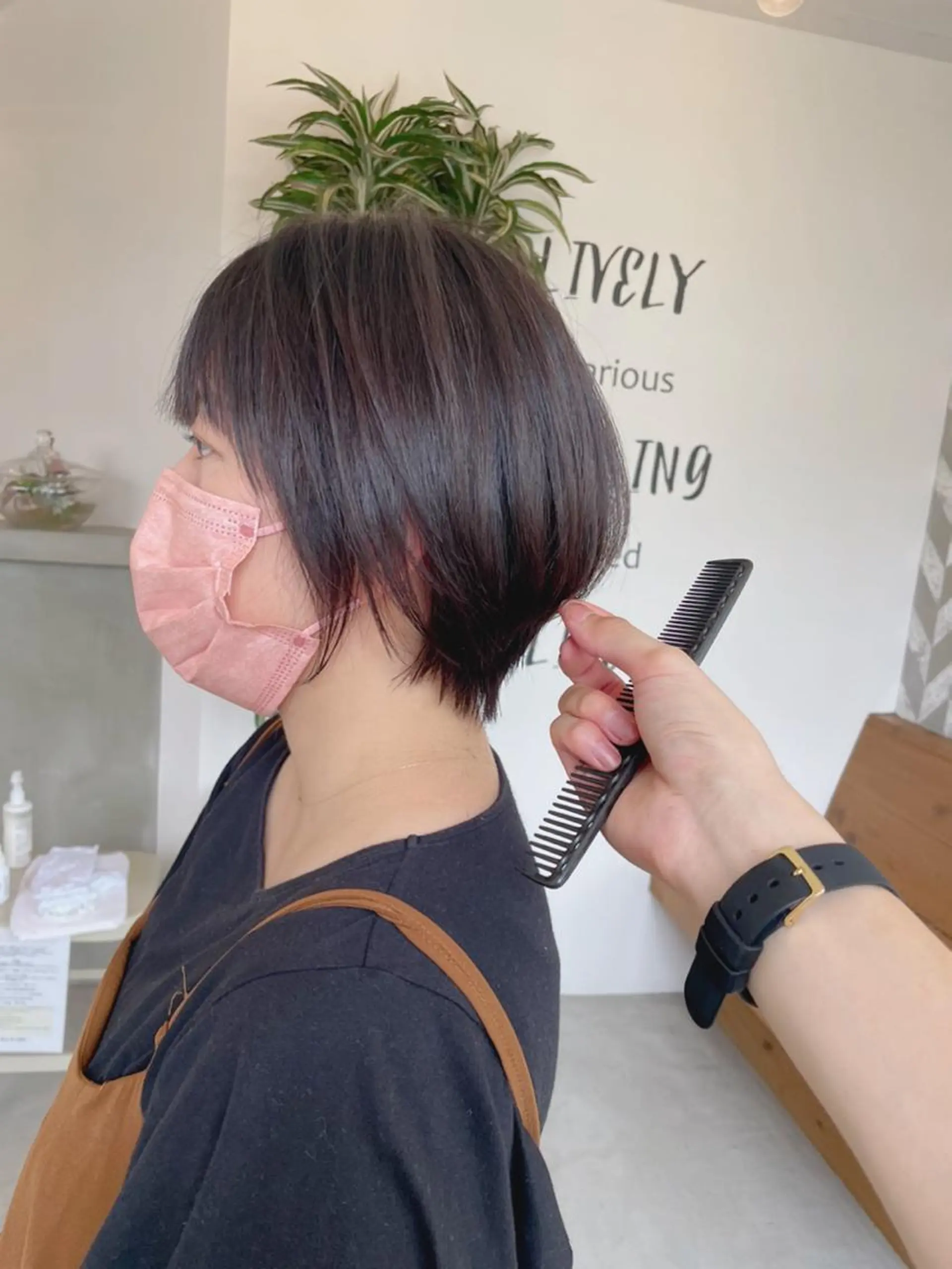 ショート カラー 丸みショート ショートヘア カット ヘアカラー トリートメント エターナル所属・髪質改善特化 谷口祐綺のヘアスタイル