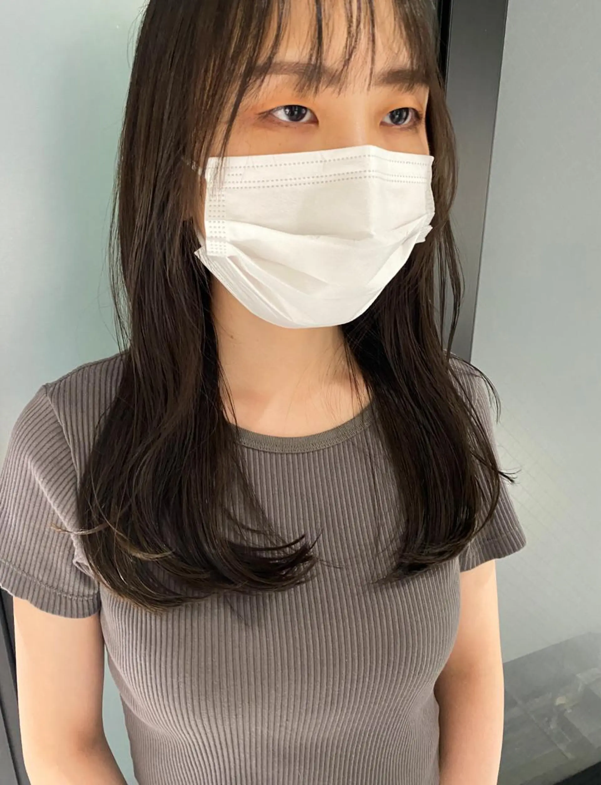 セミロング カラー ヘアアレンジ グレージュ stylist/蛯谷 珠里のヘアスタイル