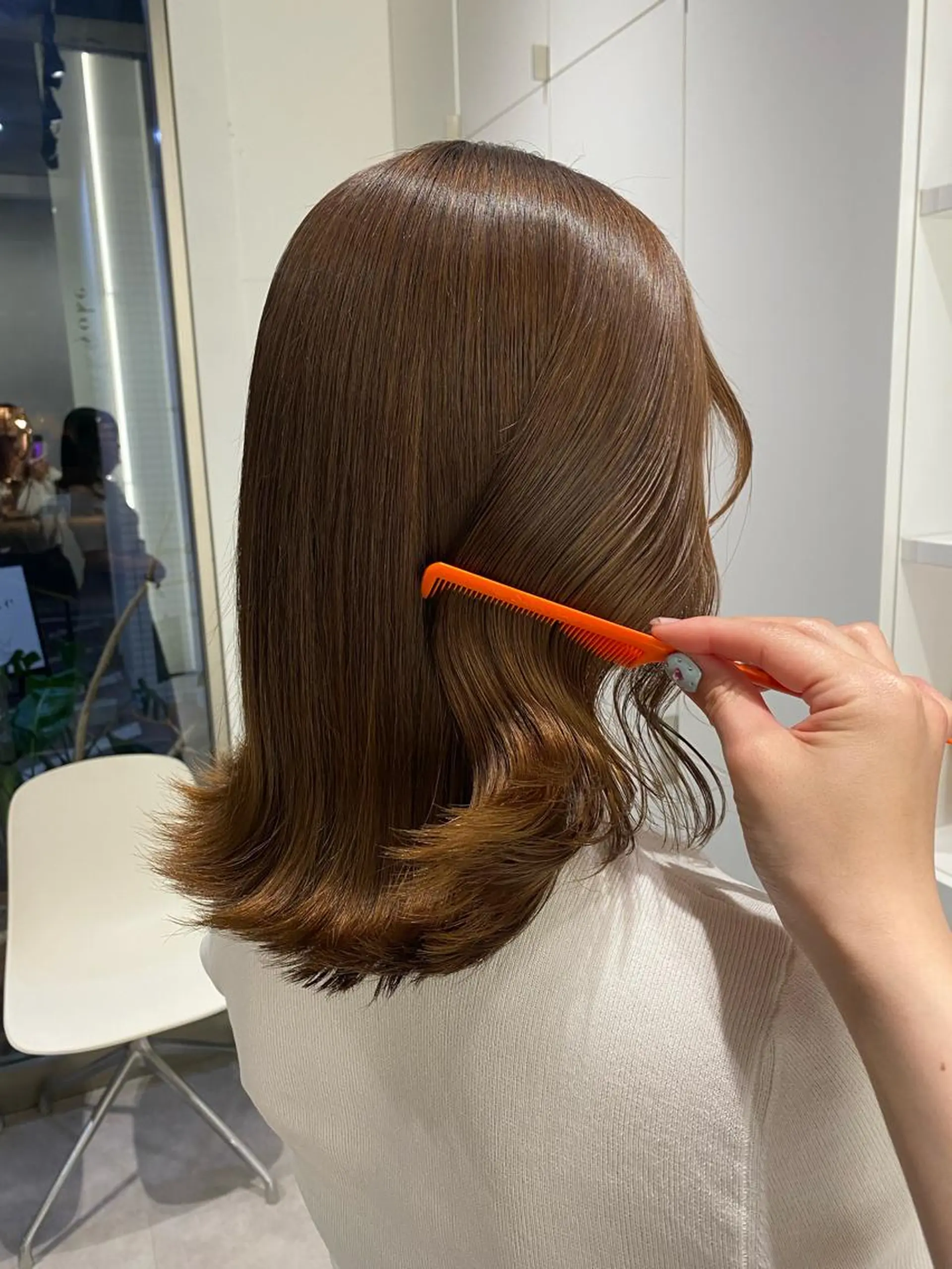 セミロング カラー ベージュカラー ヘアカラー 無料カット募集中🌷 ちひり𓂃𓈒♡‪のヘアスタイル