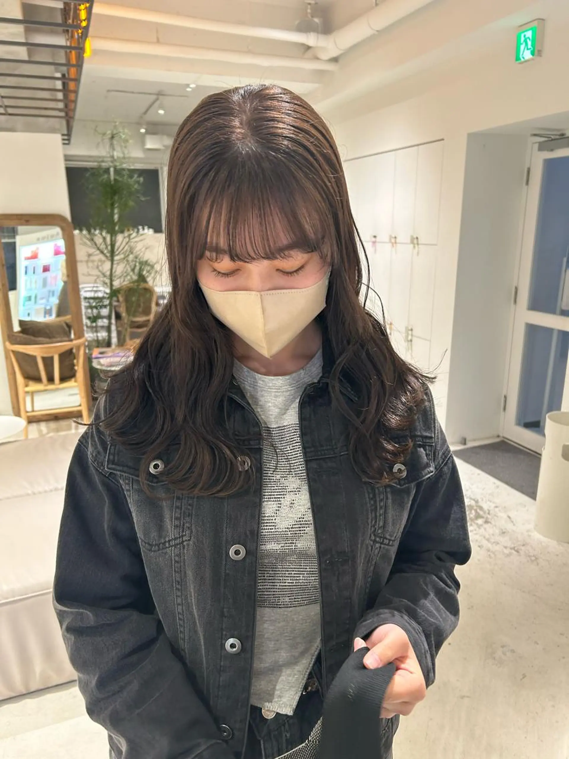 ロング カラー アッシュ アッシュグレー アッシュグレージュ 透明感カラー グレージュ カット ヘアカラー トリートメント 透明感カラー🫧 nanohaのヘアスタイル