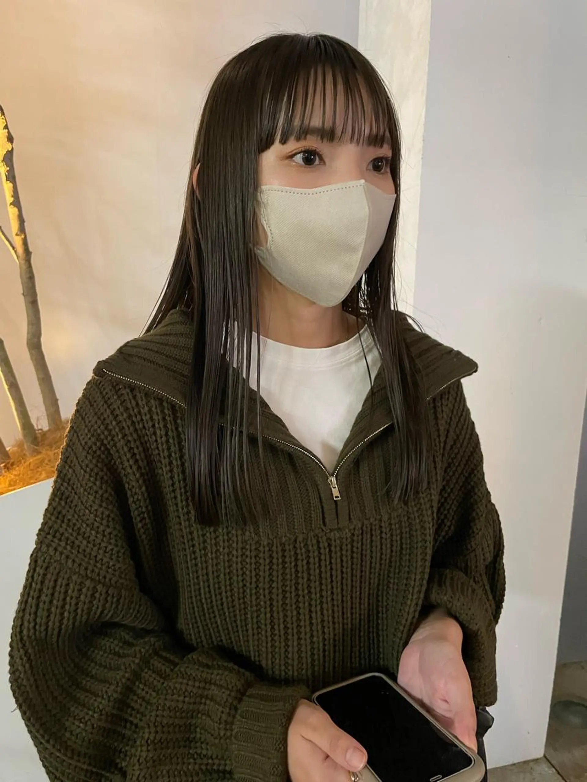 ロング カラー ヘアアレンジ 小顔レイヤー×コンパ クトボブ/林隆平のヘアスタイル