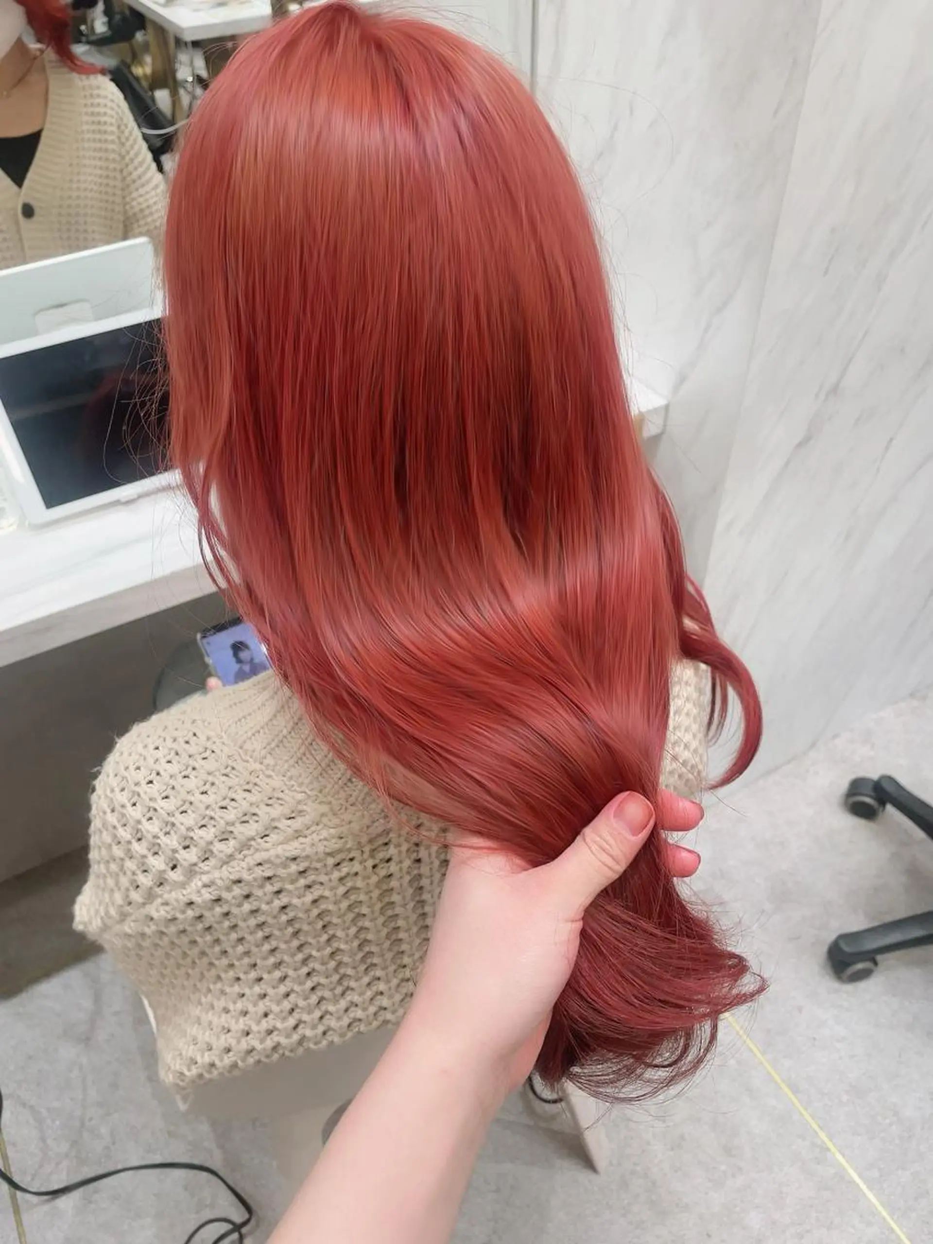 カラー rina／ベージュ ワンホン/韓国ヘアのヘアスタイル