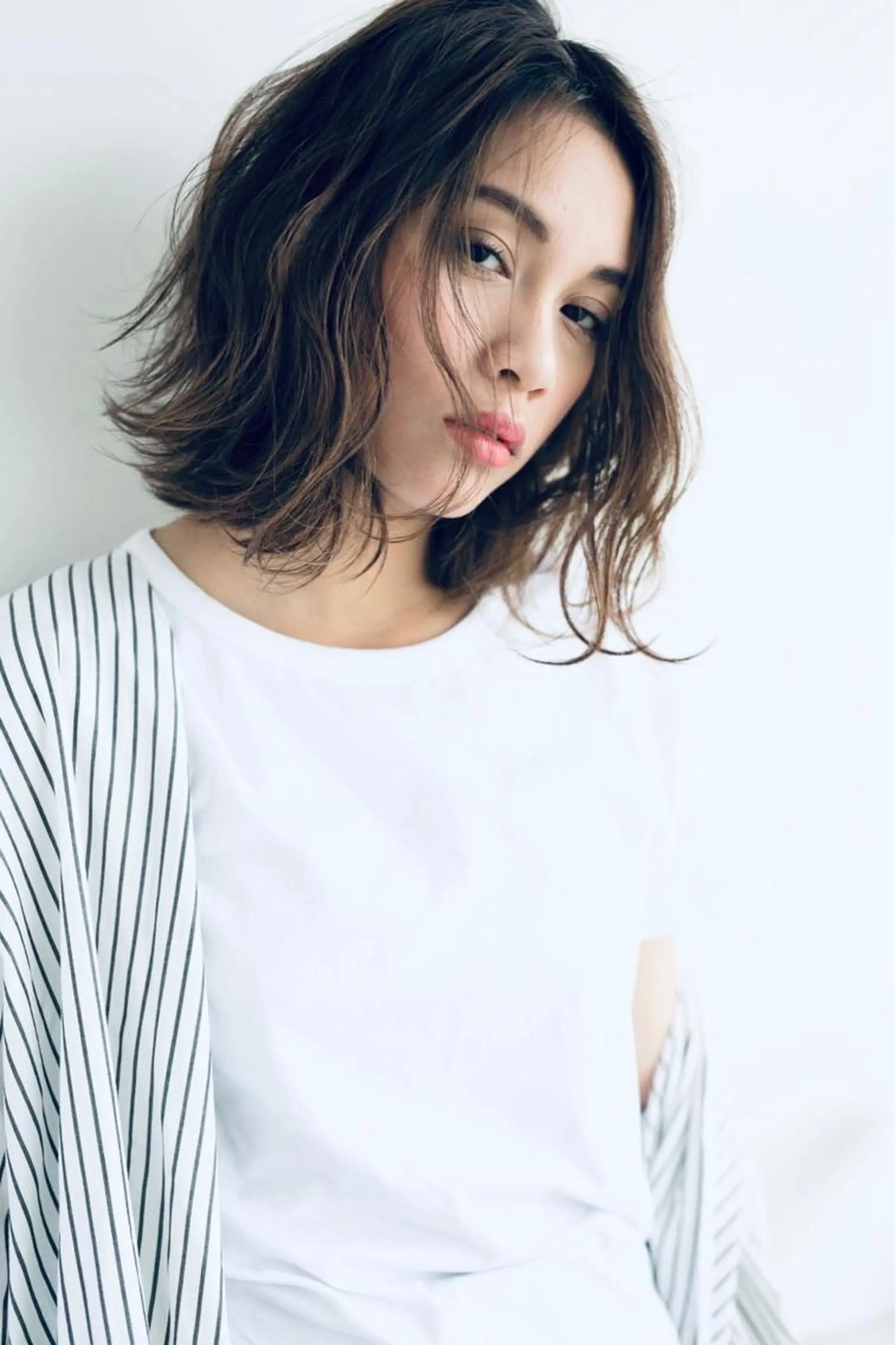 ミディアム カラー ママ美容師🧸谷山 潮音/ReFa取扱店のヘアスタイル