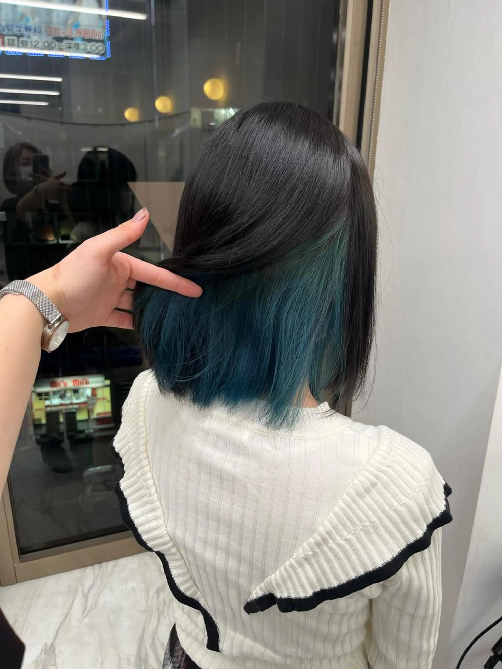 ミディアム カット ヘアカラー トリートメント ヘアセット 艶カラー の達人のヘアスタイル