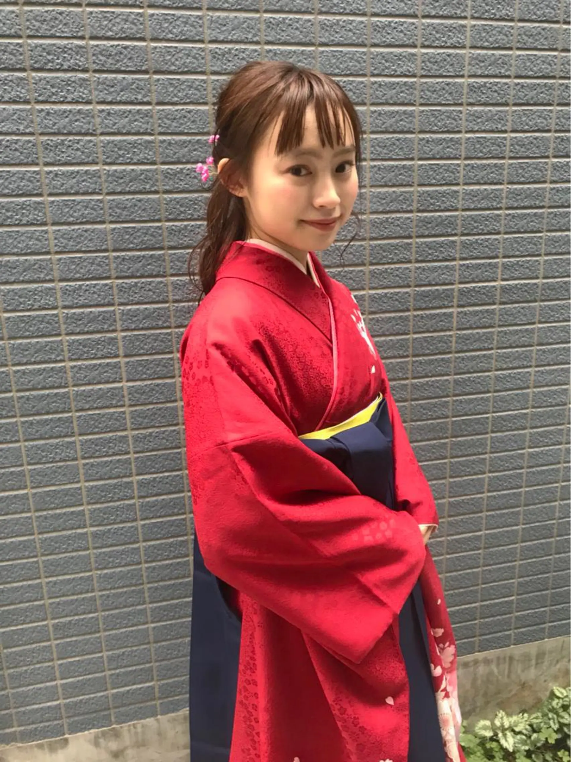 セミロング ヘアアレンジ ぱつっとボブ/ 小野あかねのその他イメージ