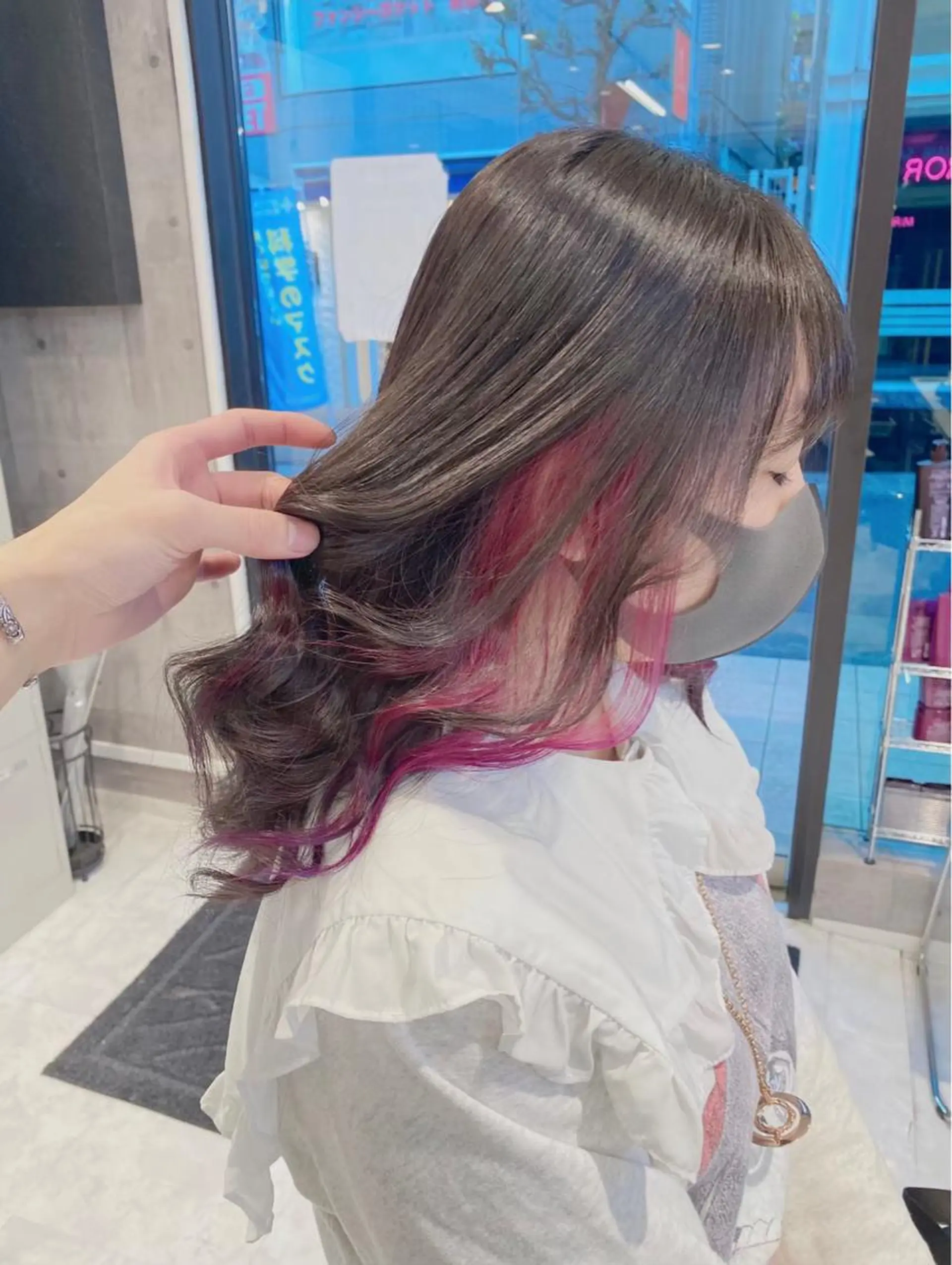 セミロング カラー 🧸ミルクティー🧸 kousei🧸のヘアスタイル