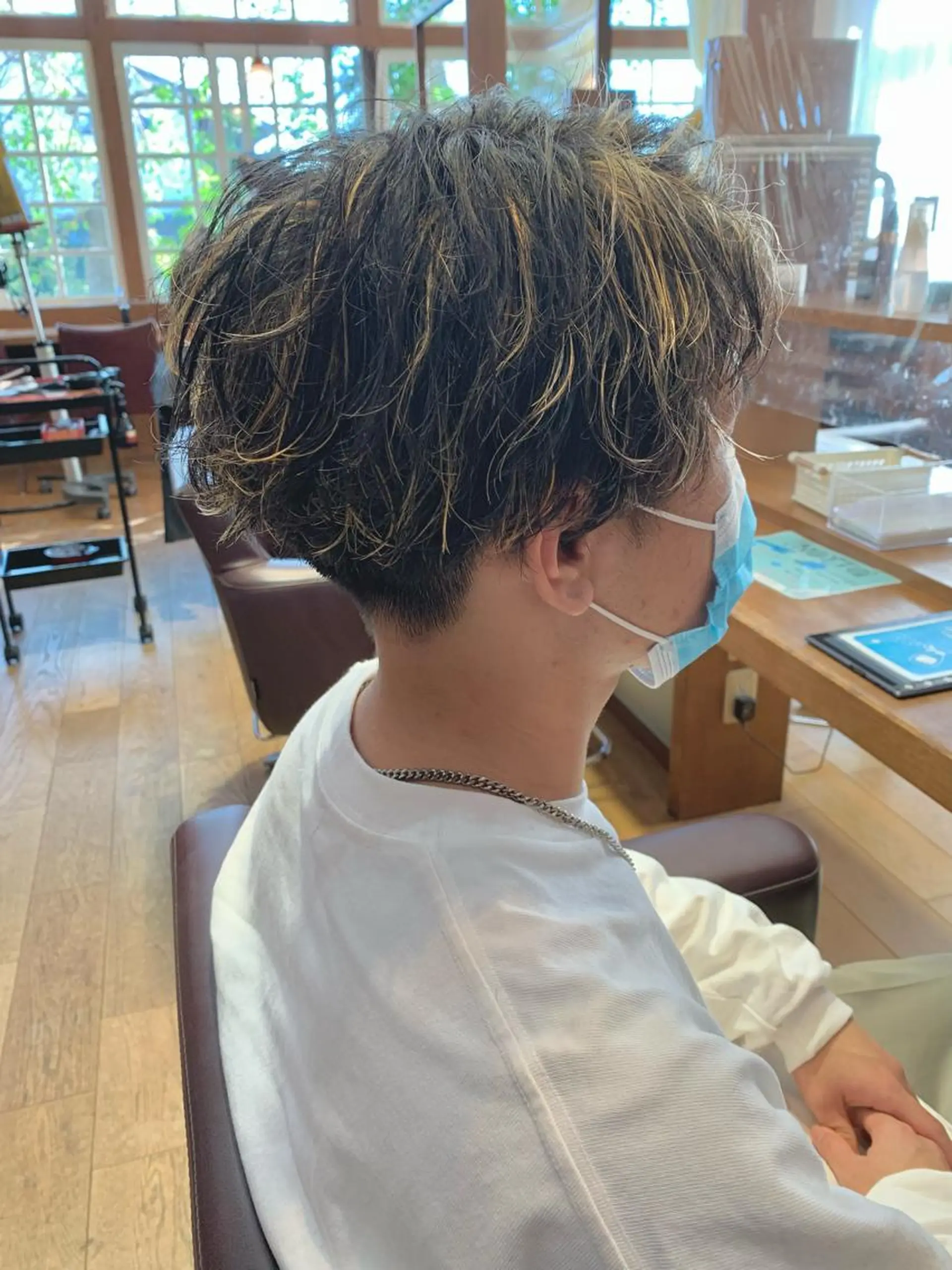 ショート カラー パーマ メンズ Artist 藤﨑紘成のヘアスタイル